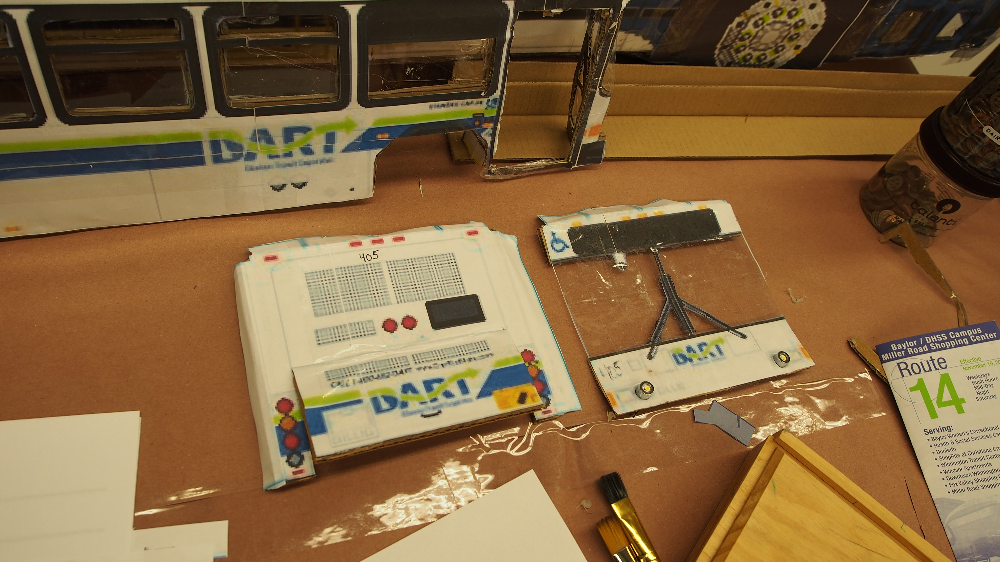 front and back of bus put together