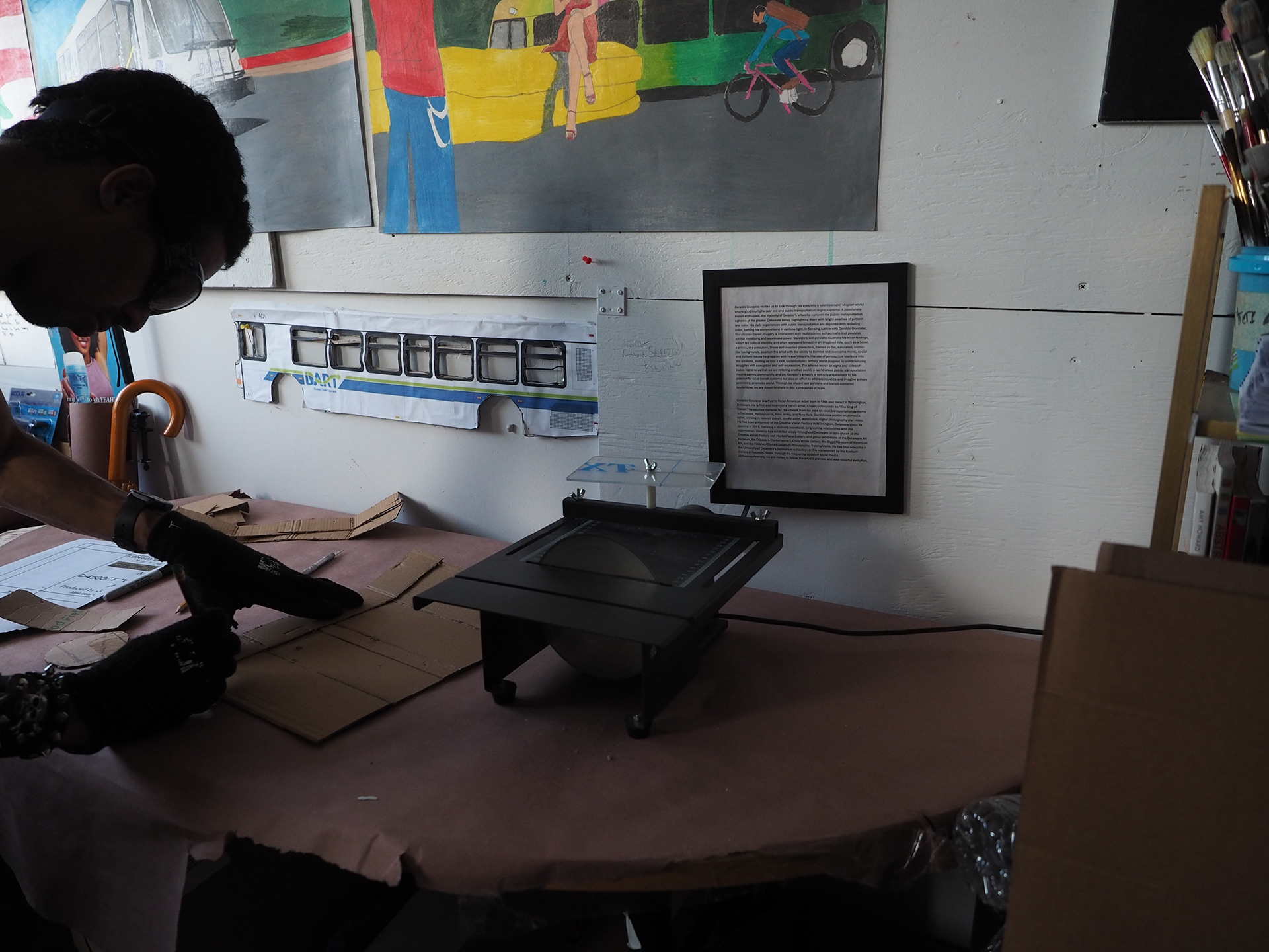 Box cutting machine 