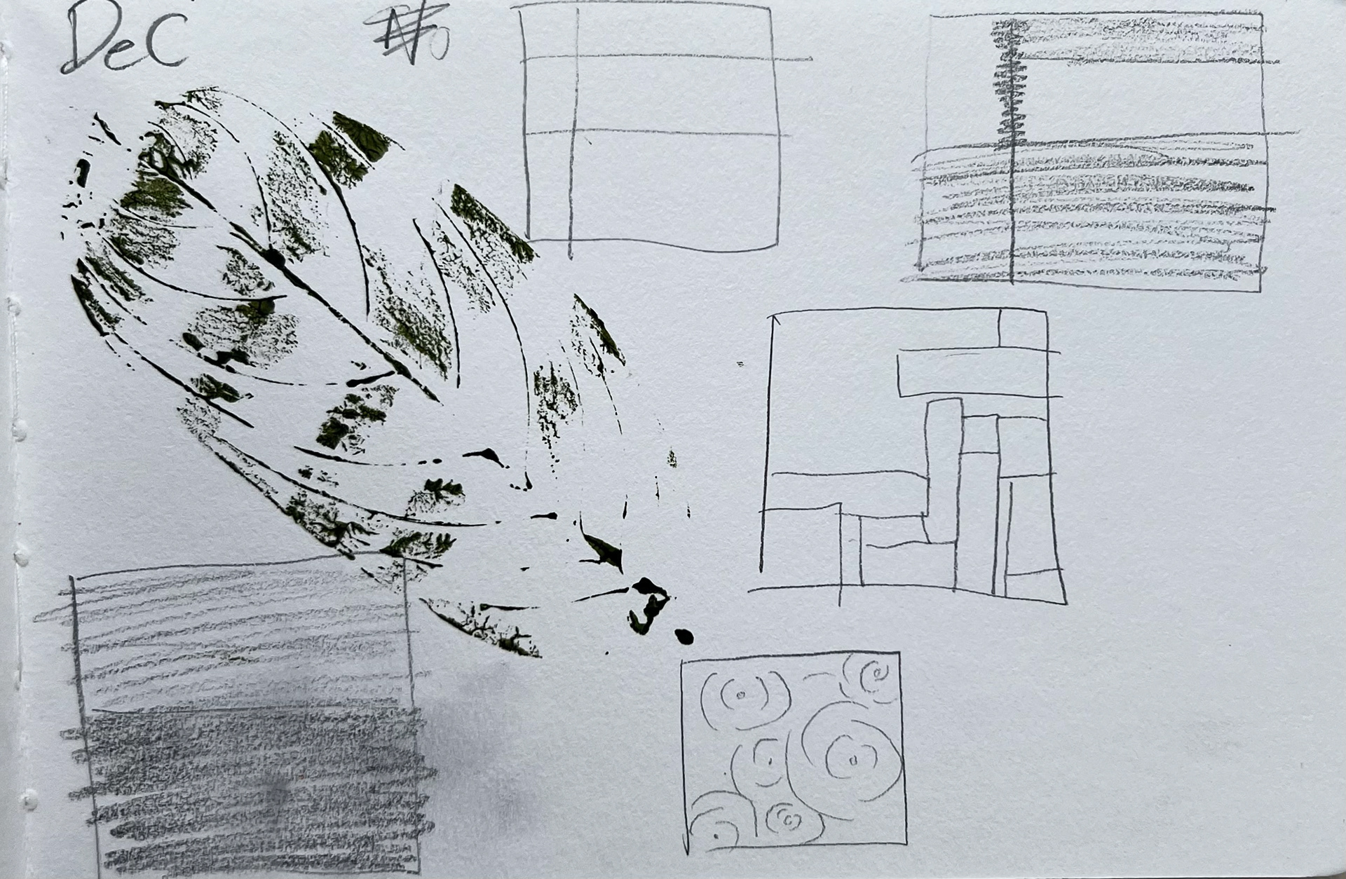 thumbnails and tests for paintings