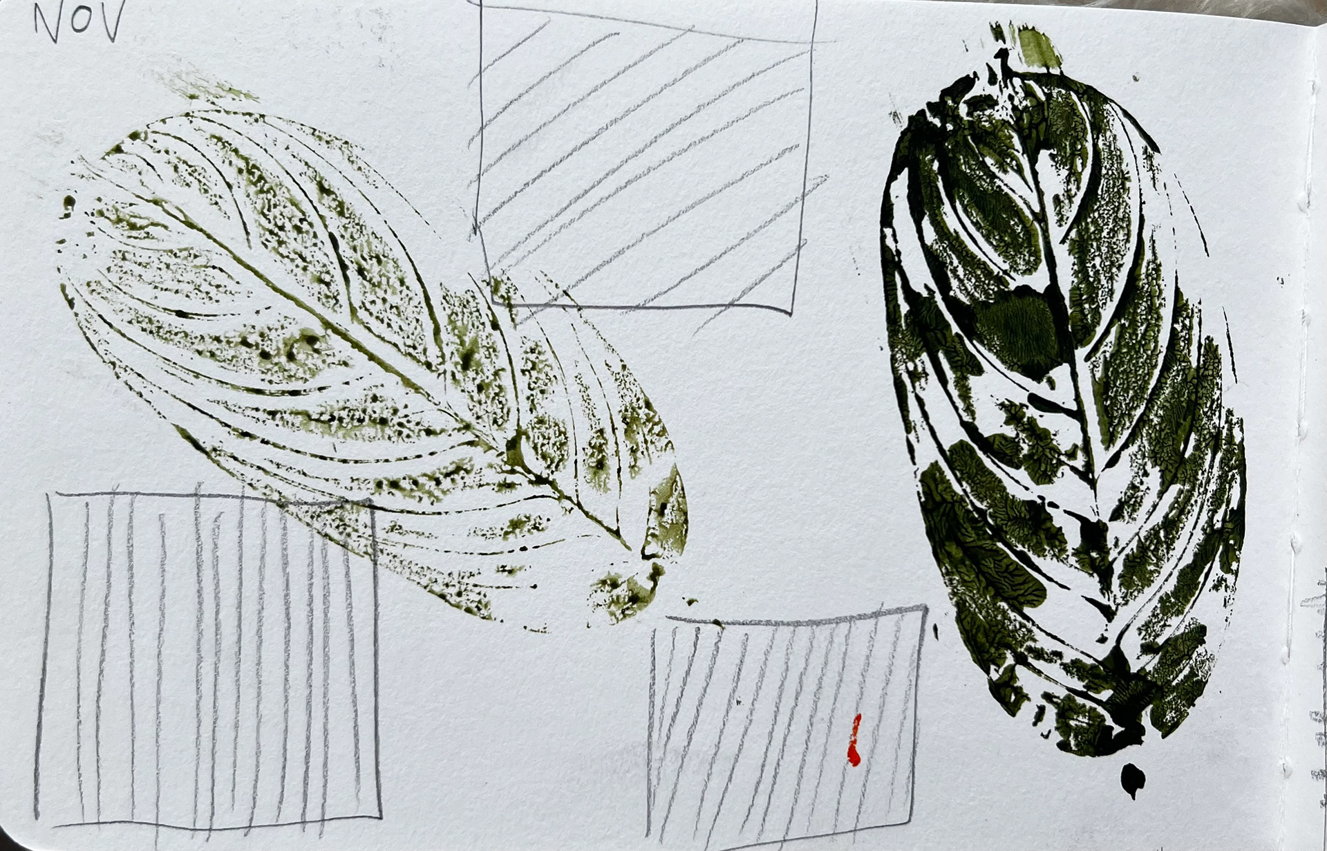 thumbnails and tests for paintings