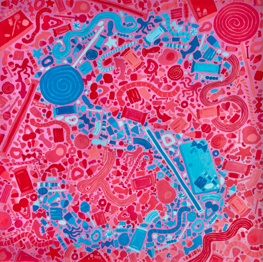 acrylic paint, on water paper. made 2023