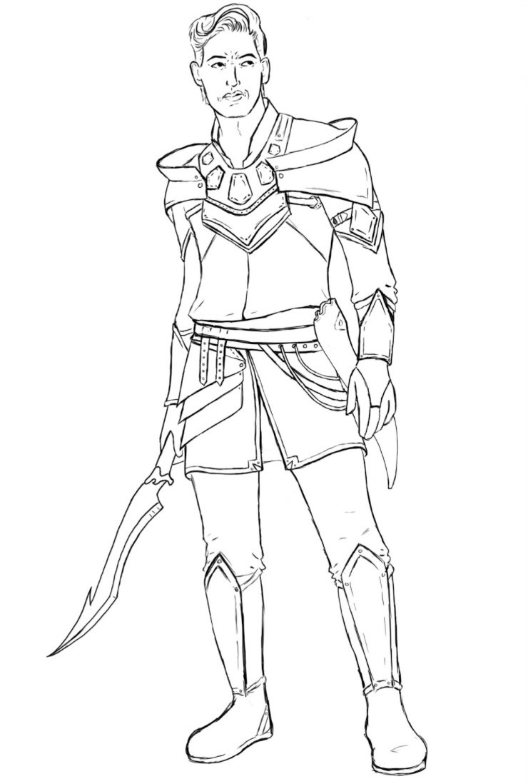 Character Design Line Art 2