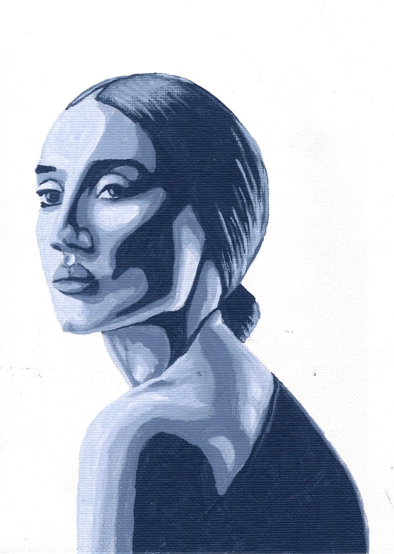 Acrylic Paint, 8.5 x 11, Value Study