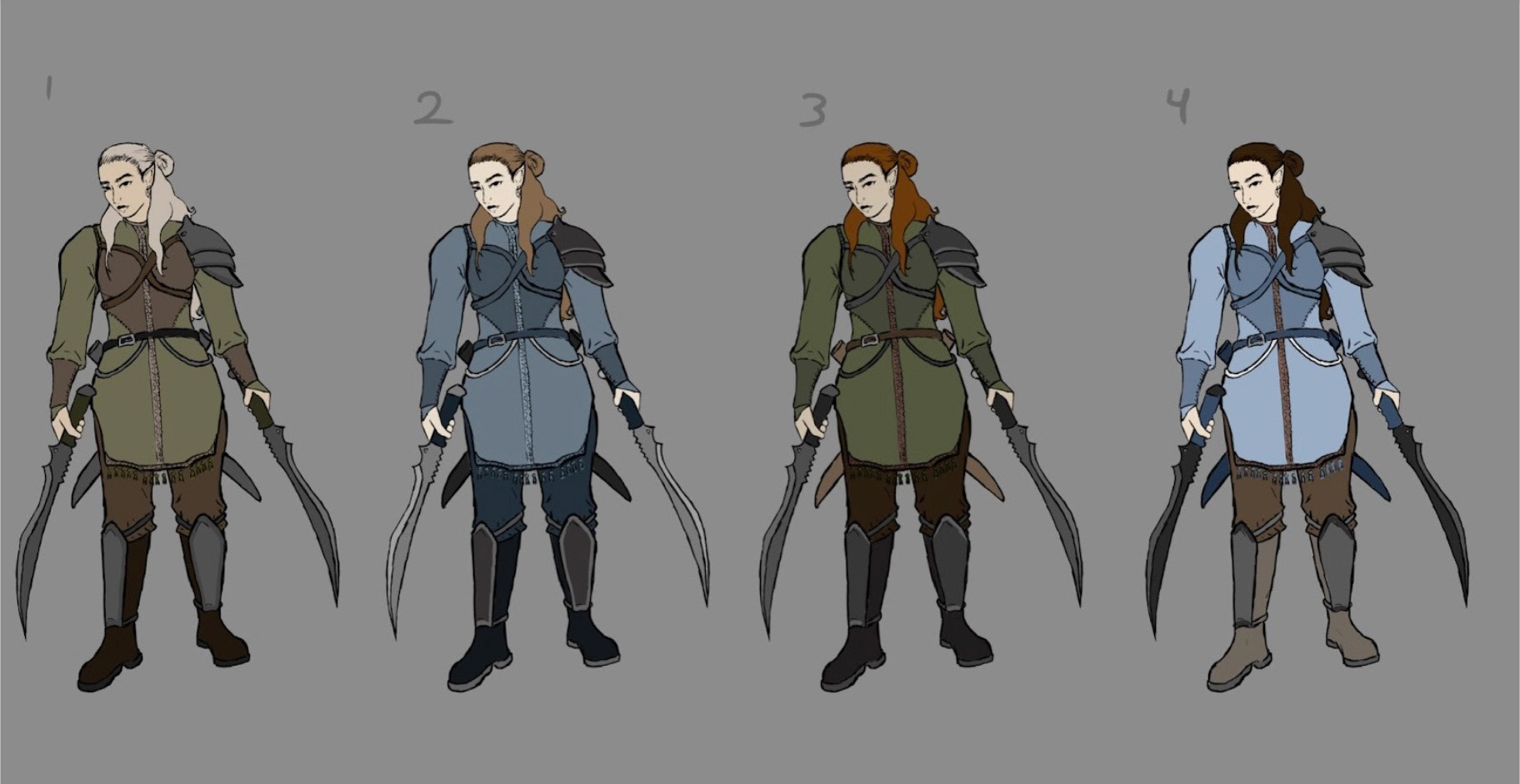 Character Design Color Sheet