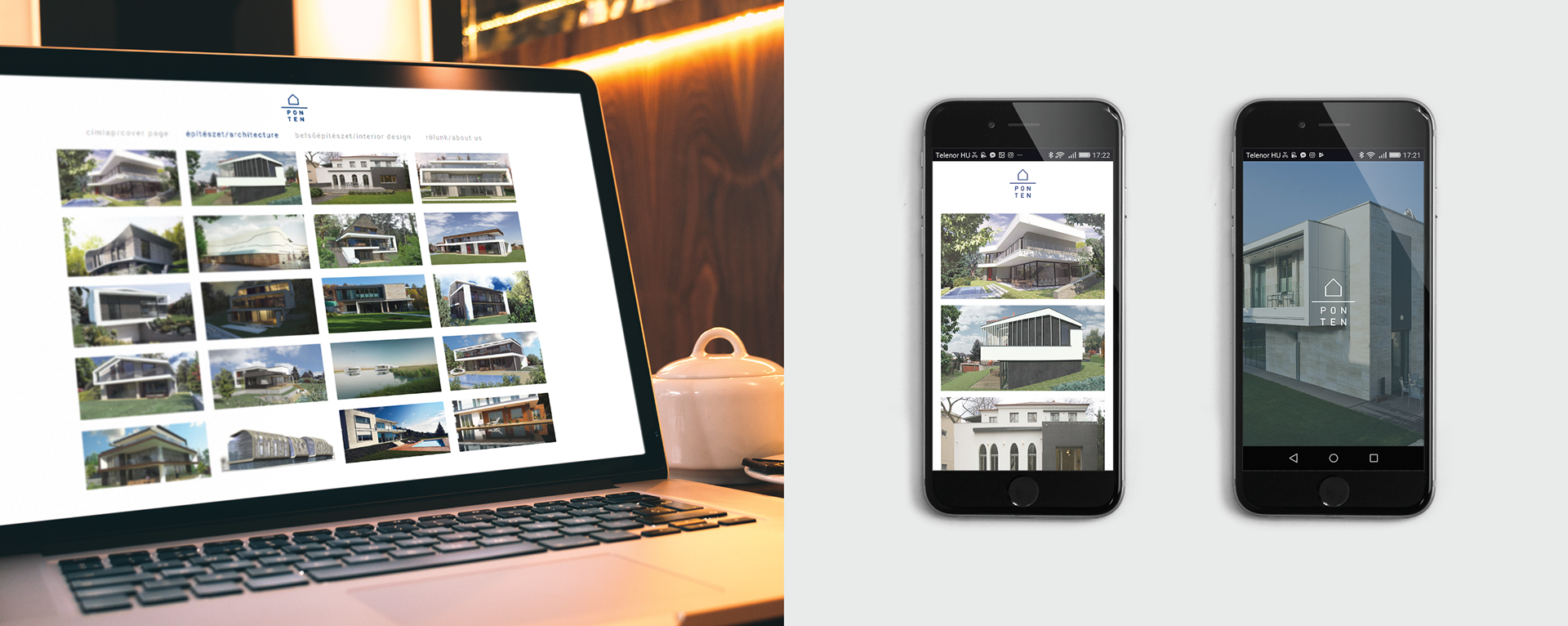 • Client: Ponten Architect Studio • Deliverables: Webdesign • Year: 2016