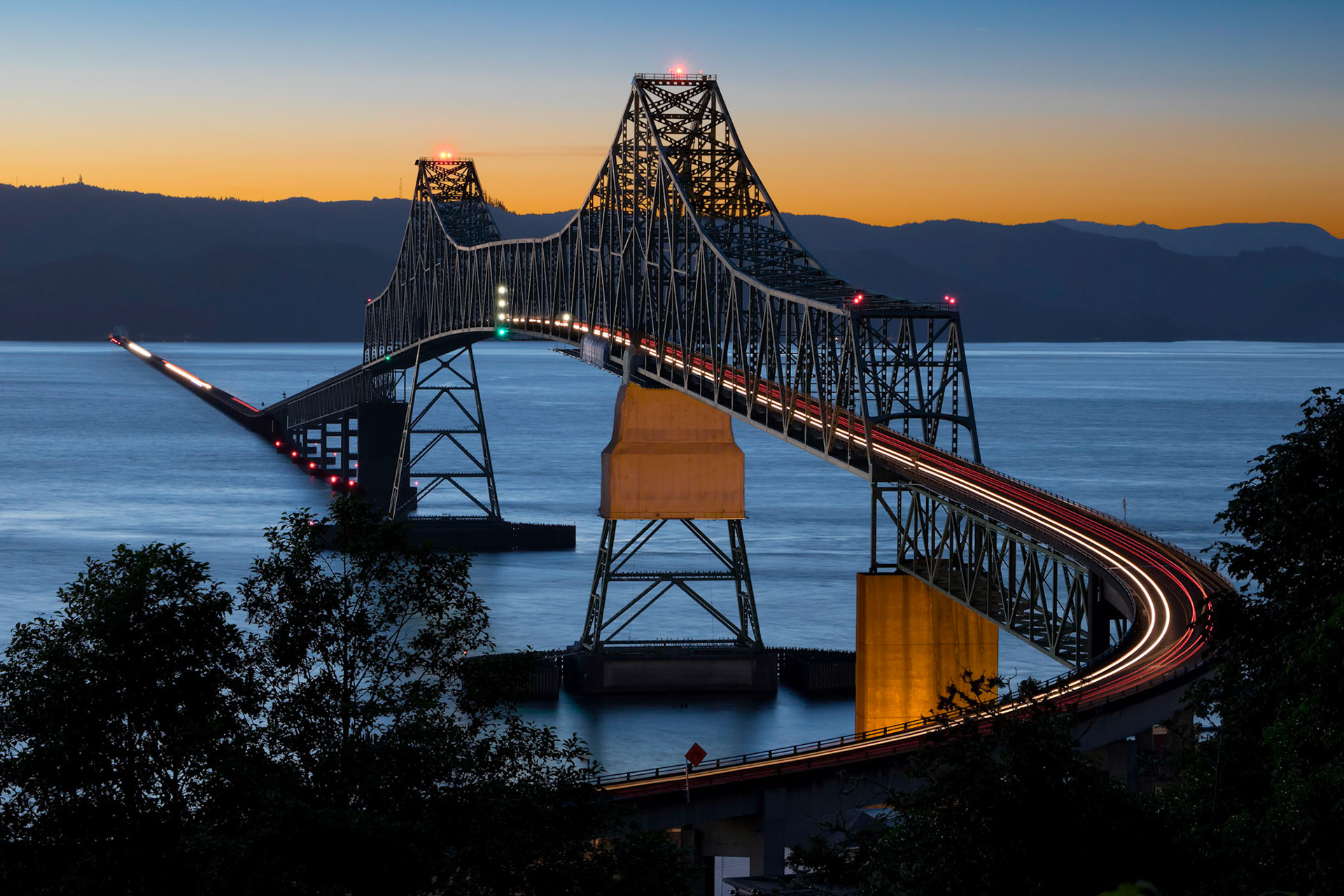 Megler Bridge Evening