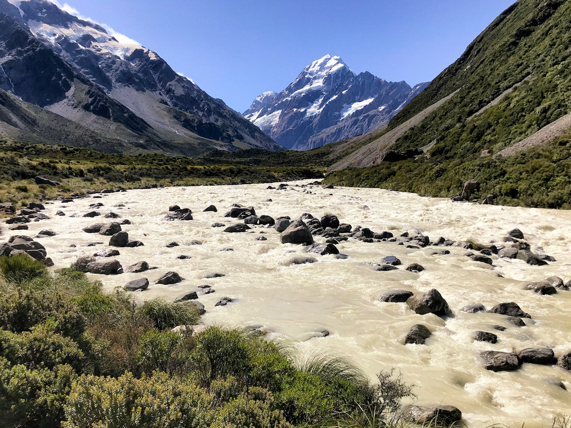 Hooker River & Mt. Cook