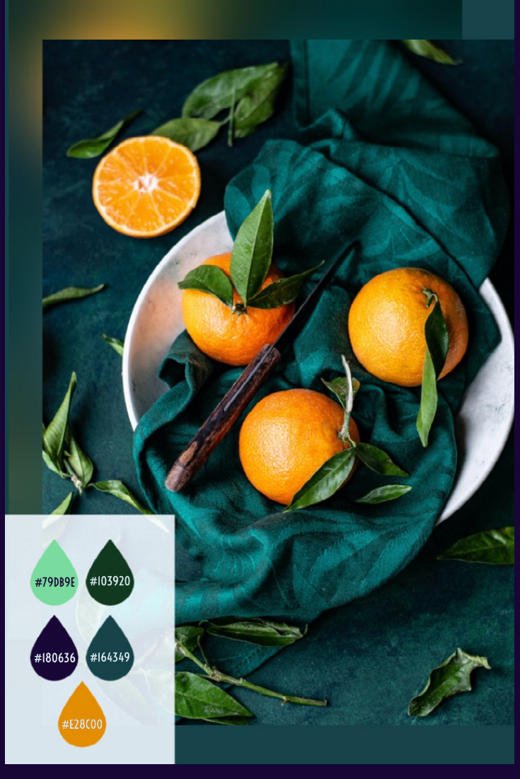 Pinterest post: deep orange color palette