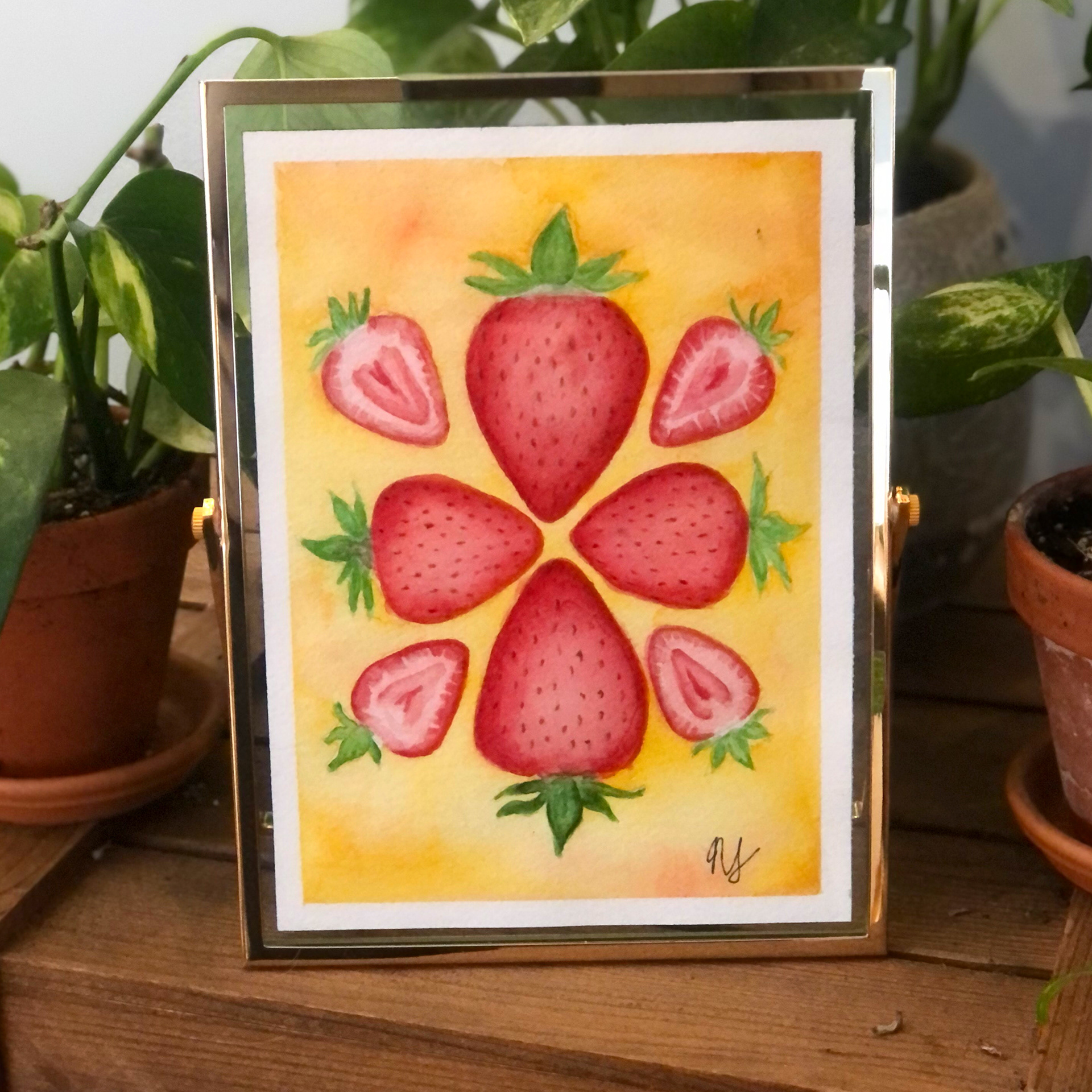 Strawberries - 5" x 7"