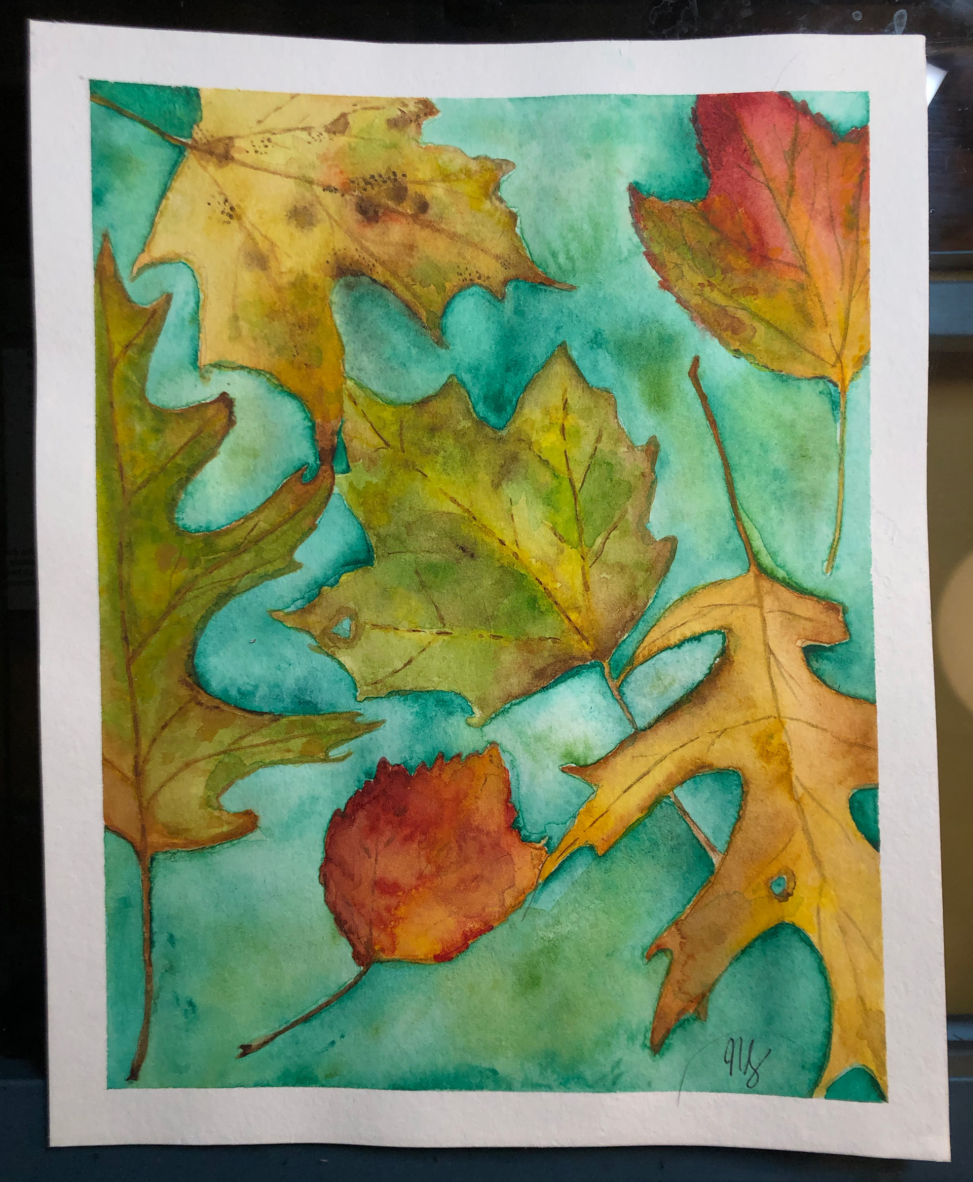 Leaves 8"x10"