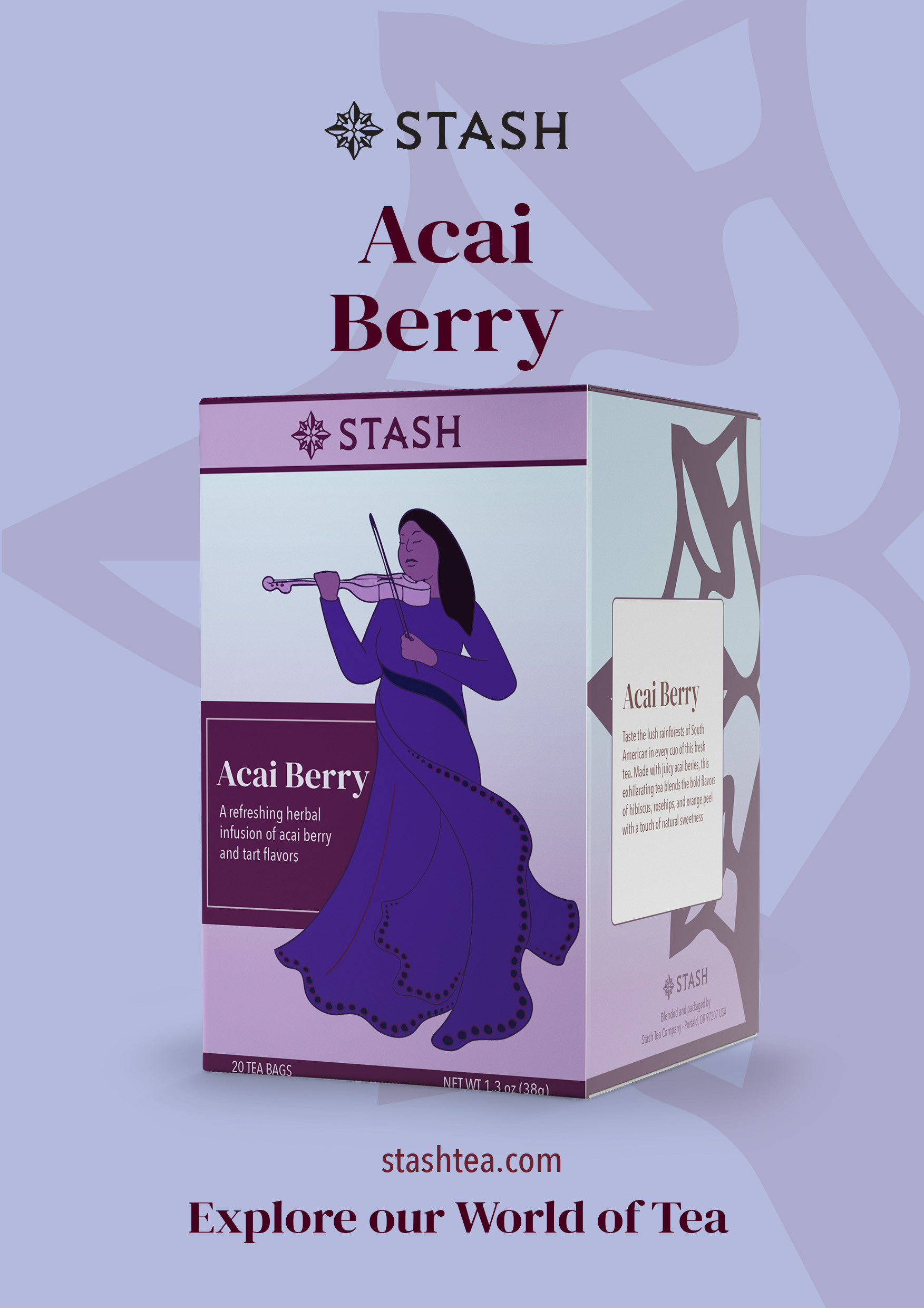 Acai Berry Tea Mockup