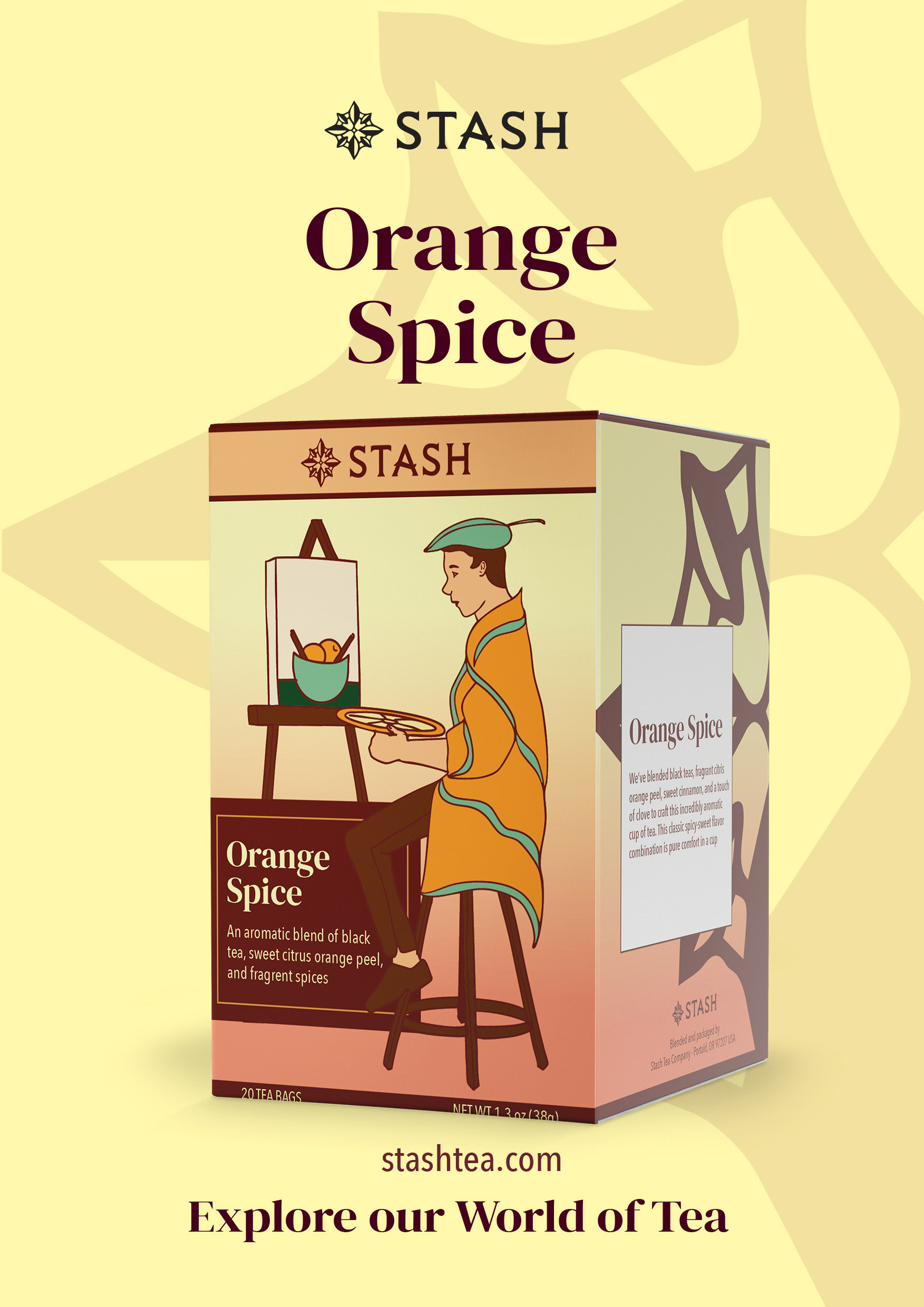 Orange Spice Tea Mockup