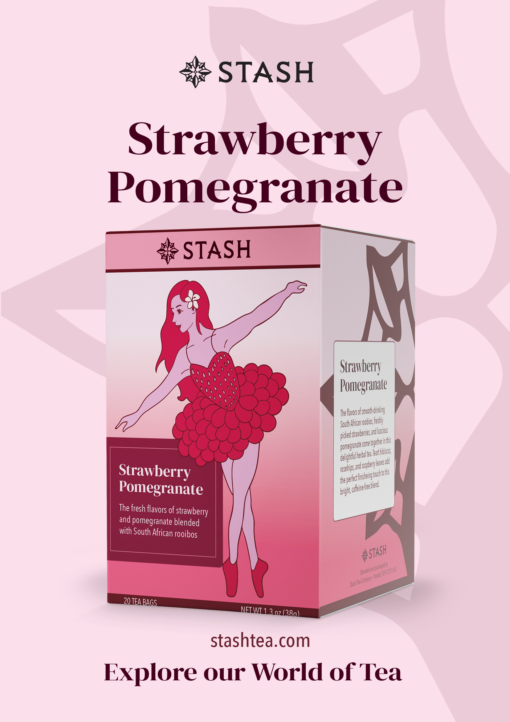 Strawberry Pomegranate Tea Mockup