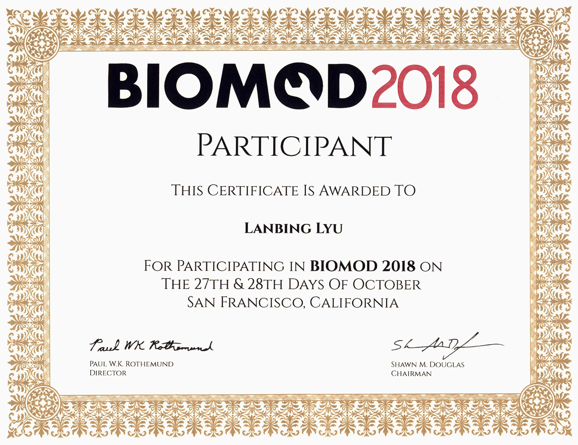 Participant Certificate