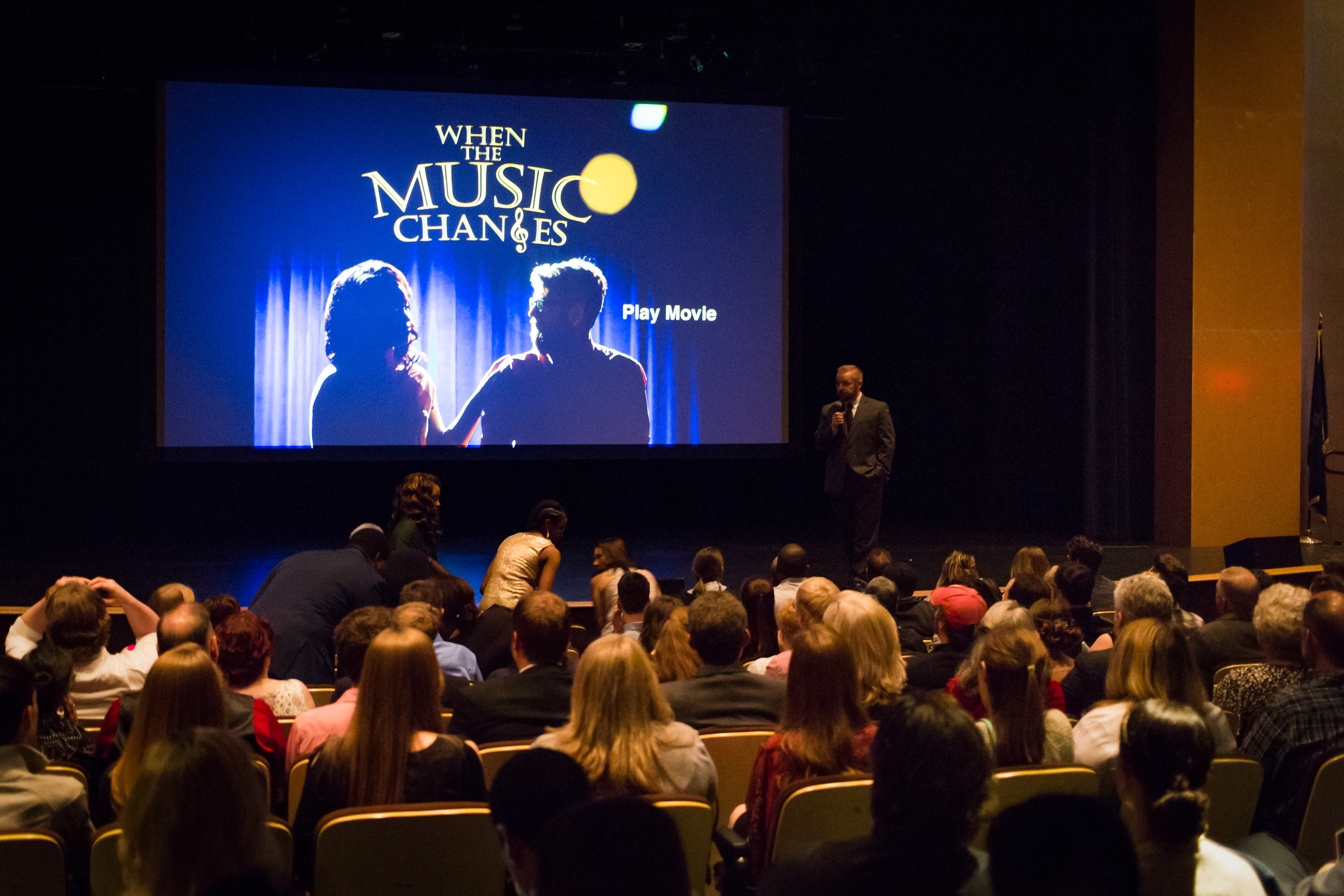 Our closed premiere at our college for our family, friends, and peers
