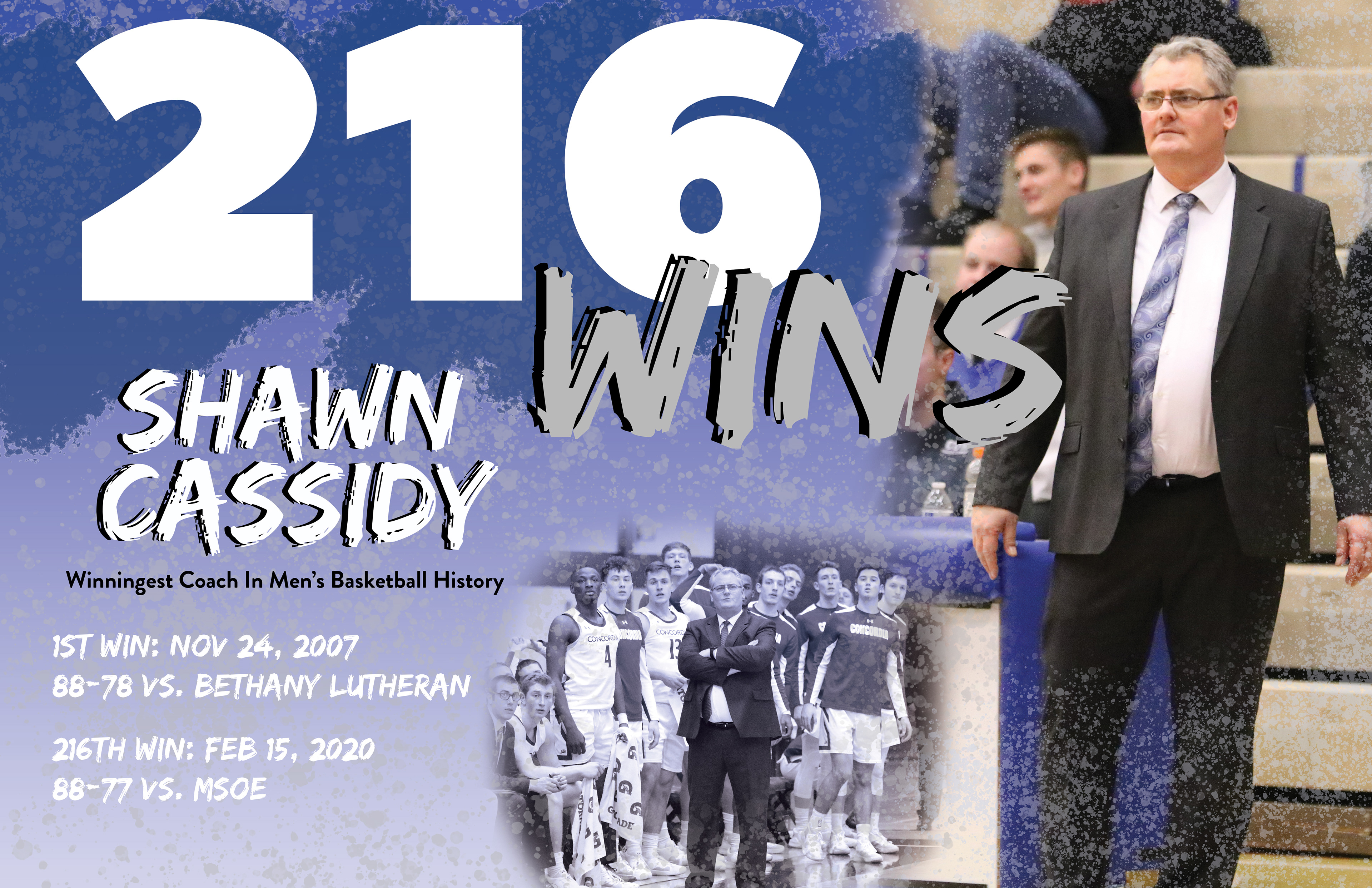 Men's Basketball 216 Wins