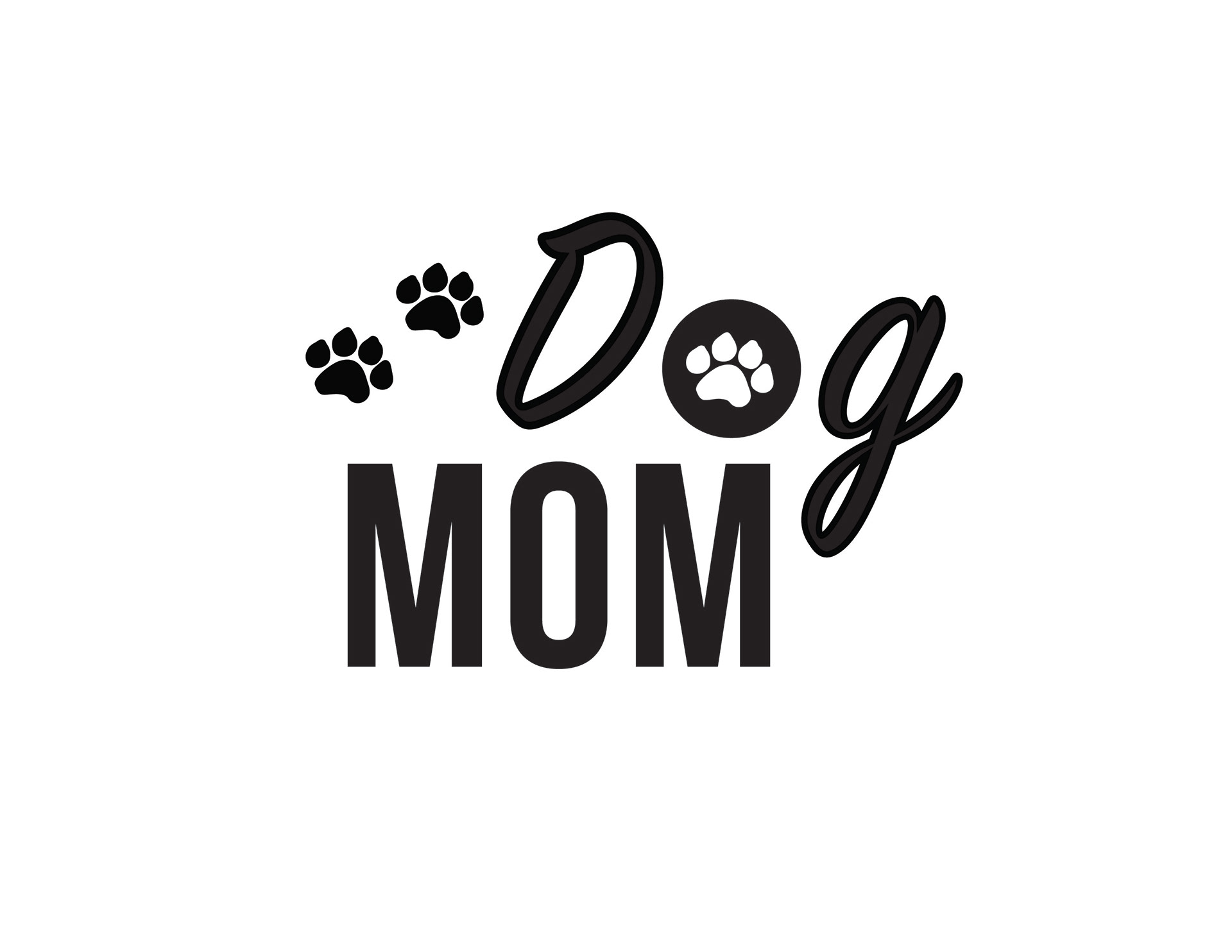Dog Mom T-shirt design