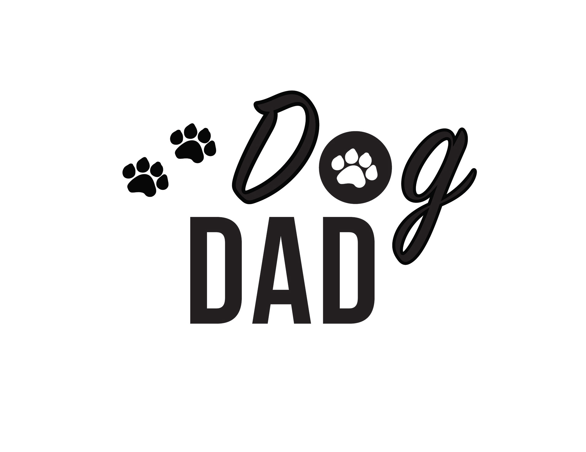 Dog Dad T-shirt design