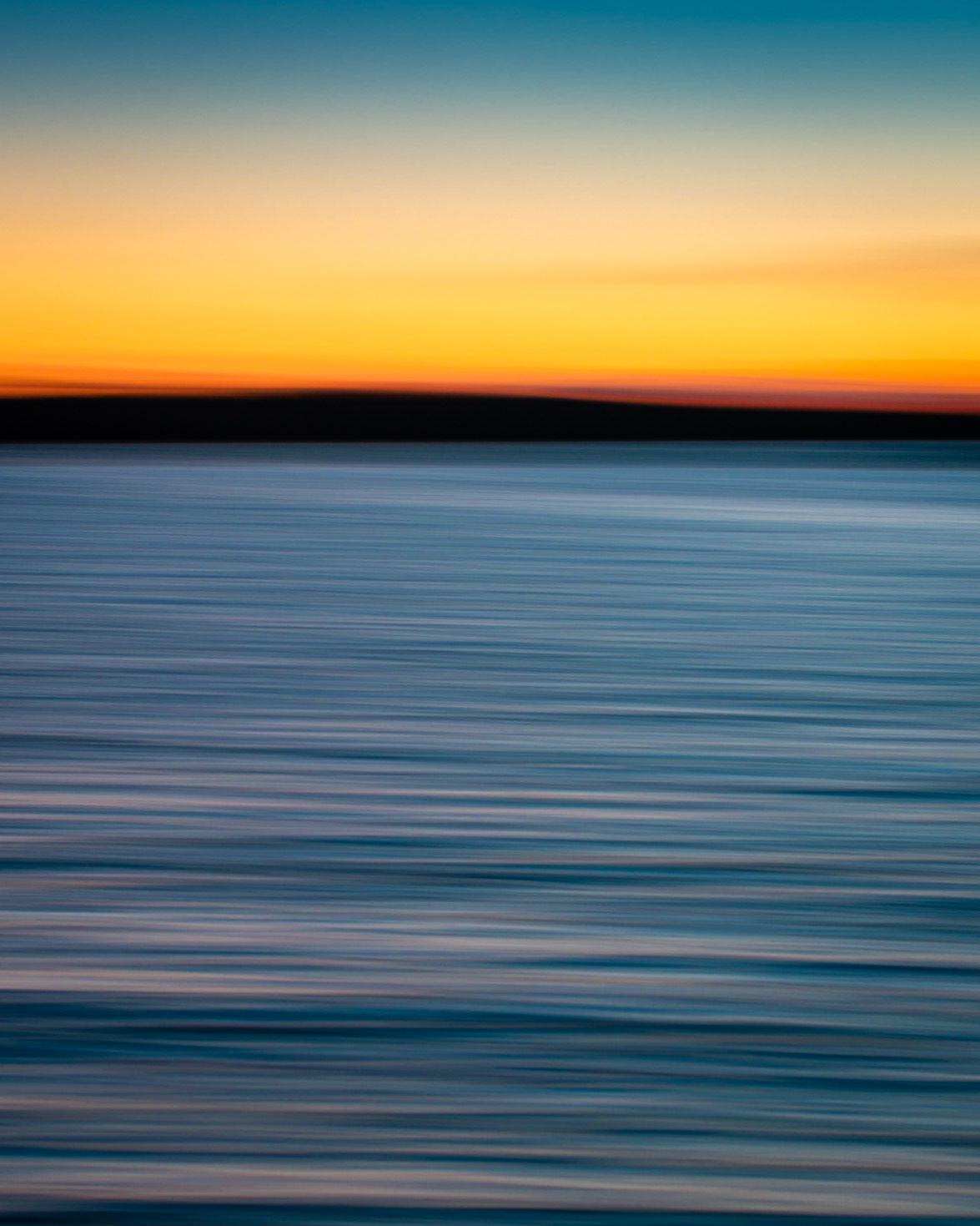 Warm Sunset (ICM), Northern Michigan, 2020
