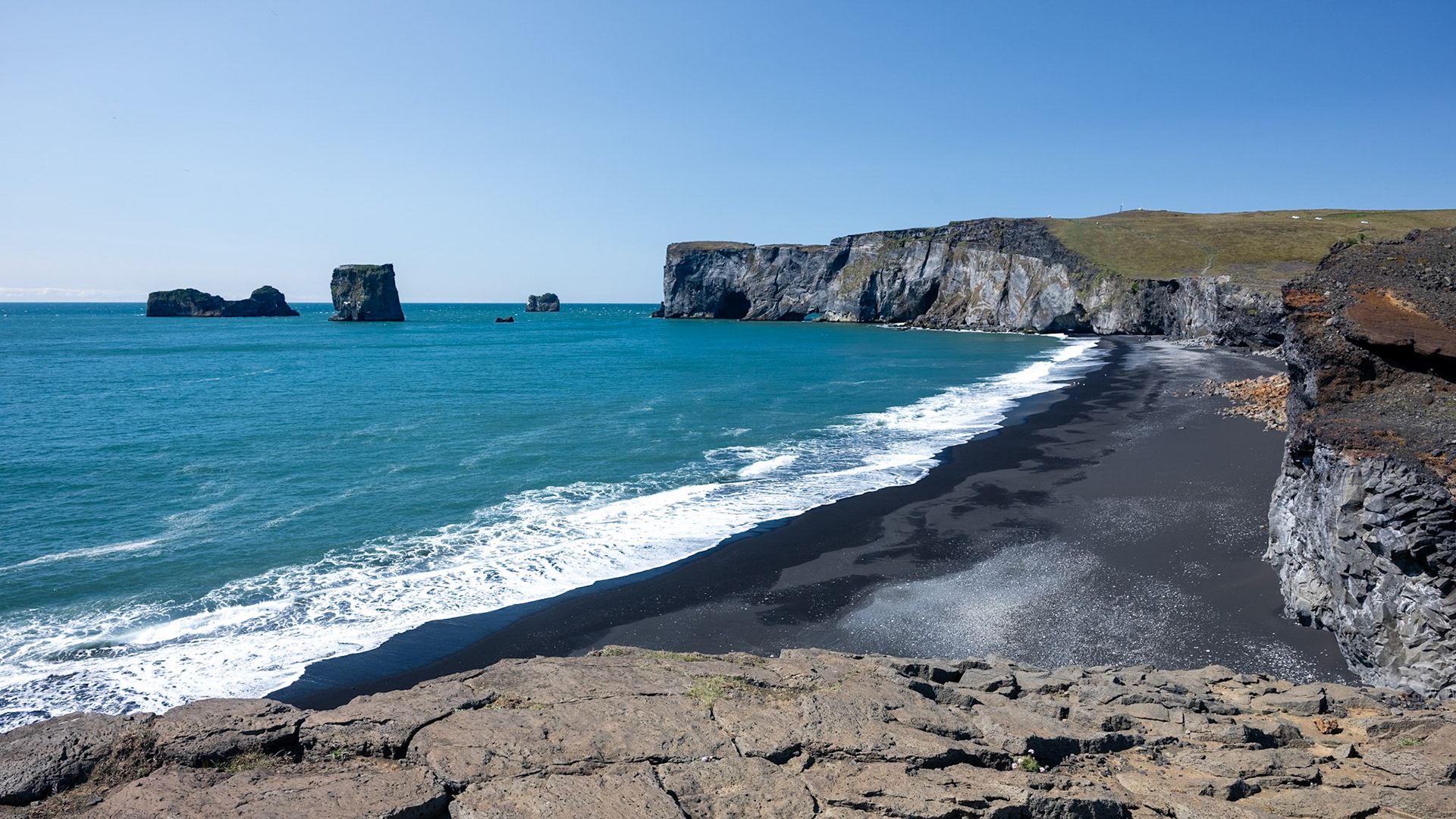 View of Dyrhólaey peninsula