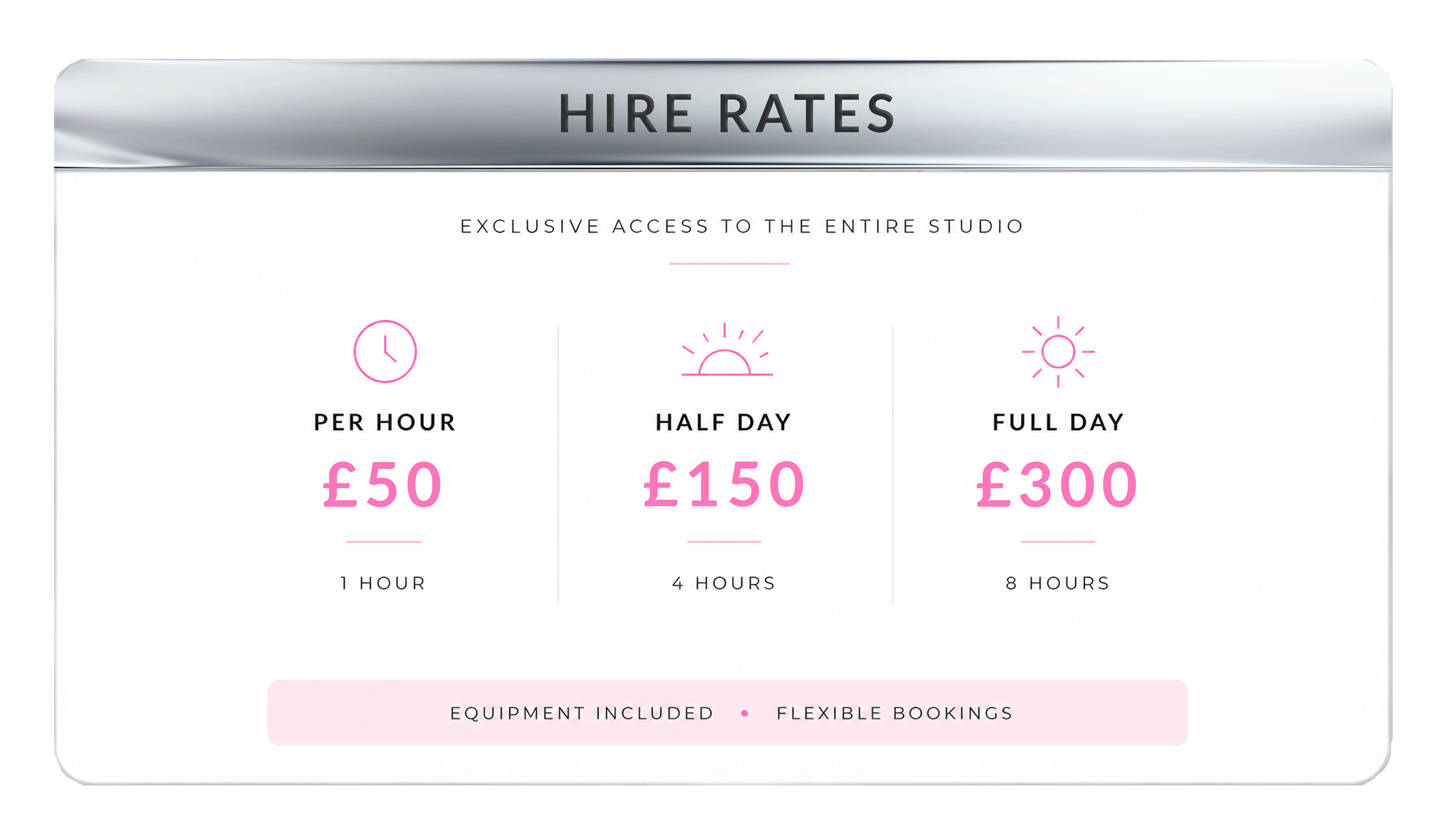 Photography, content and video studio hire in Nottingham city center