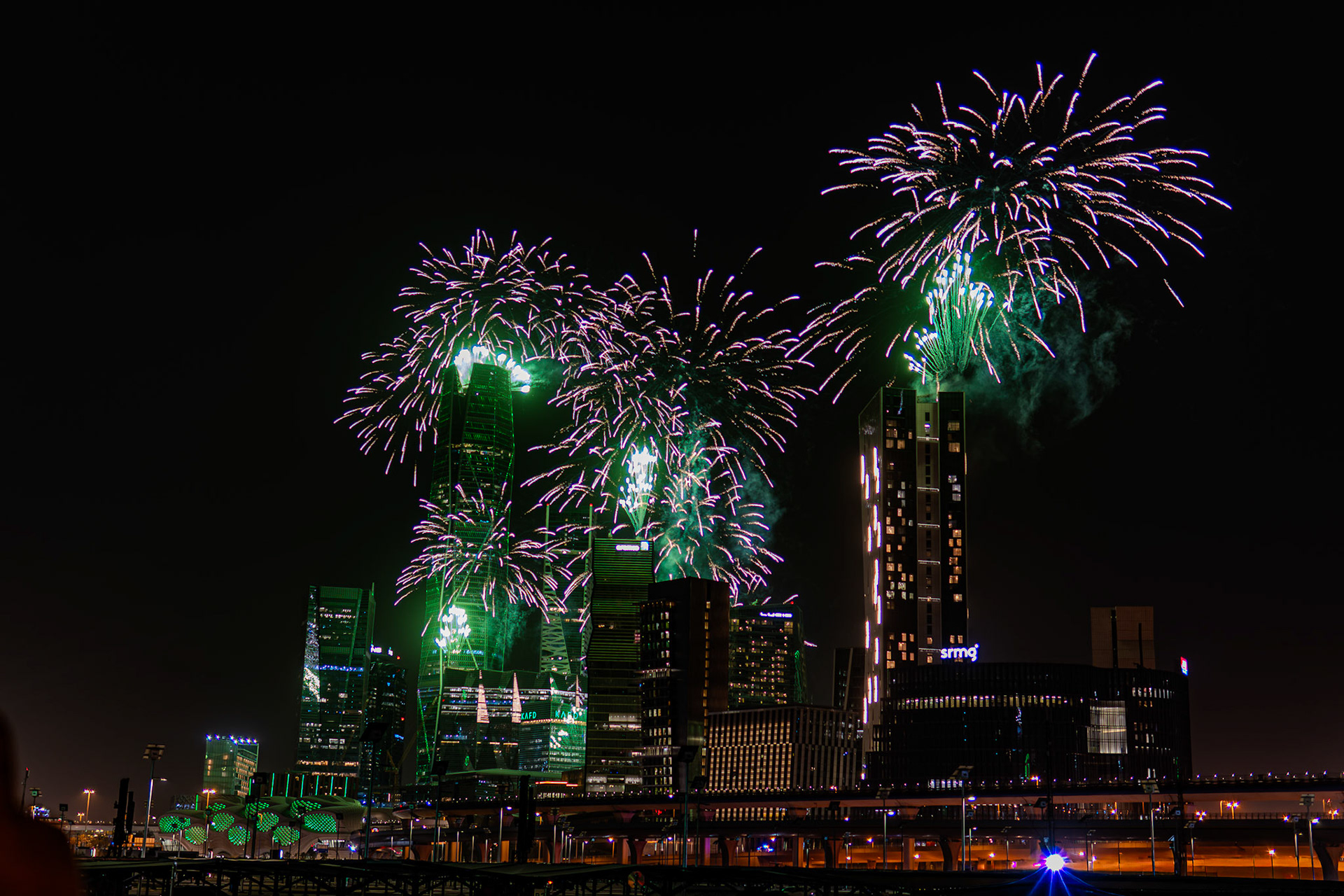 95th Saudi National Day KAFD Fireworks