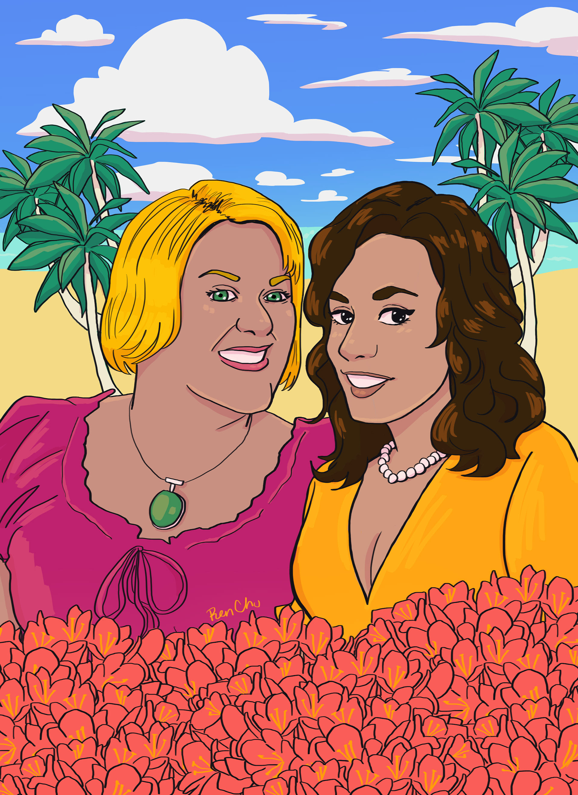 mother's day custom portrait commission