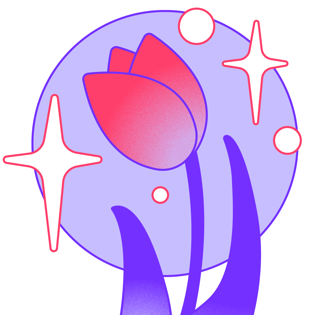 Art By Ren tulip logo