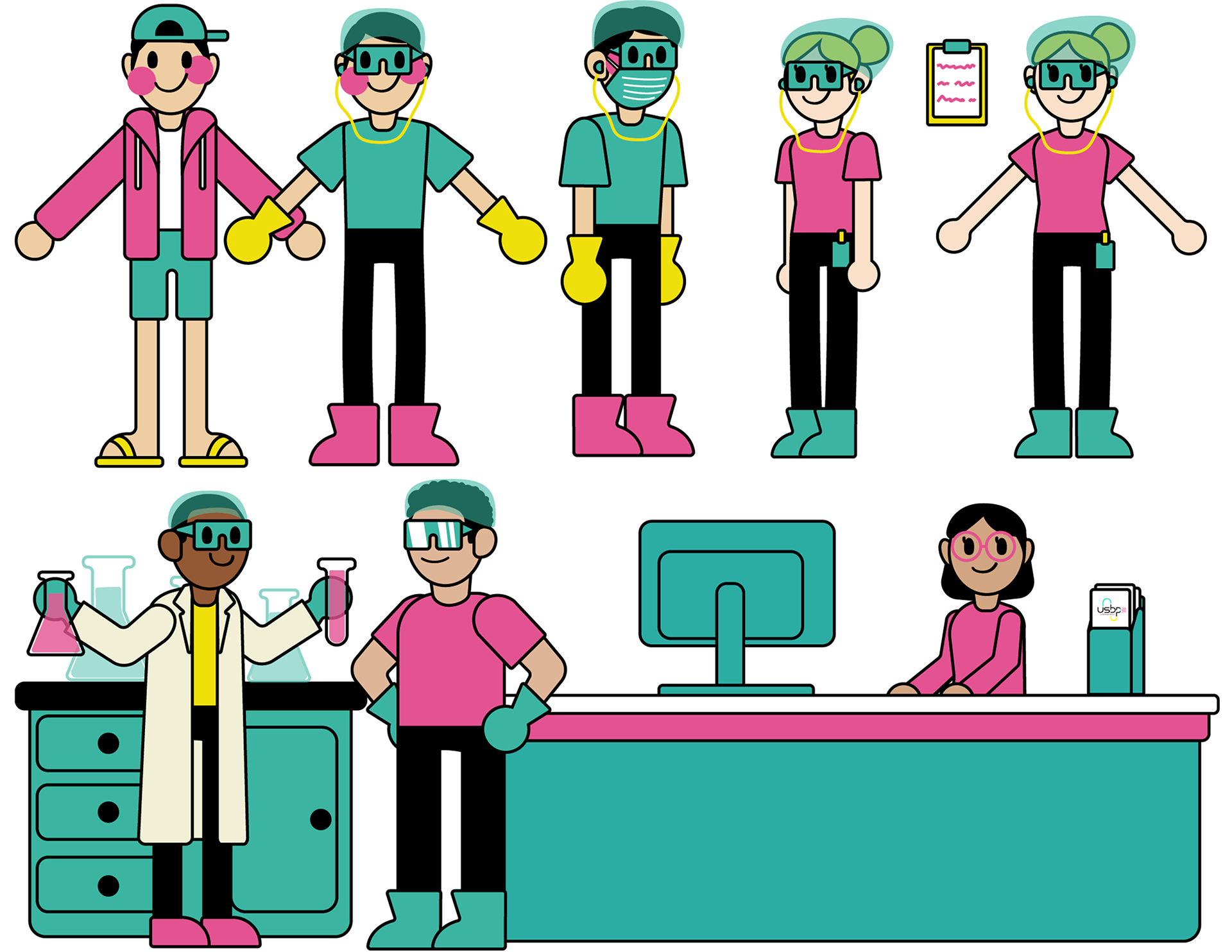 Employees character design