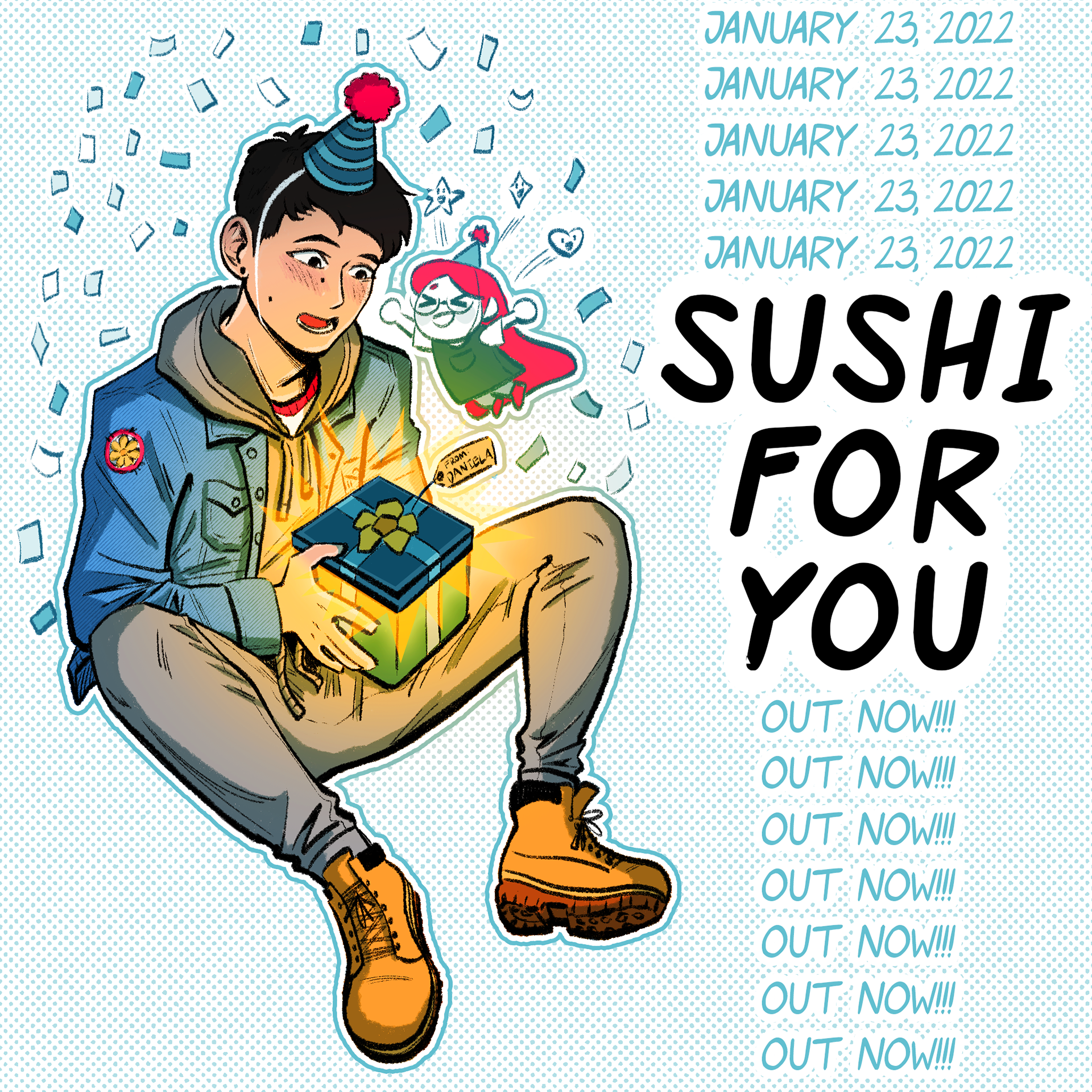 Sushi For You comic promotional artwork