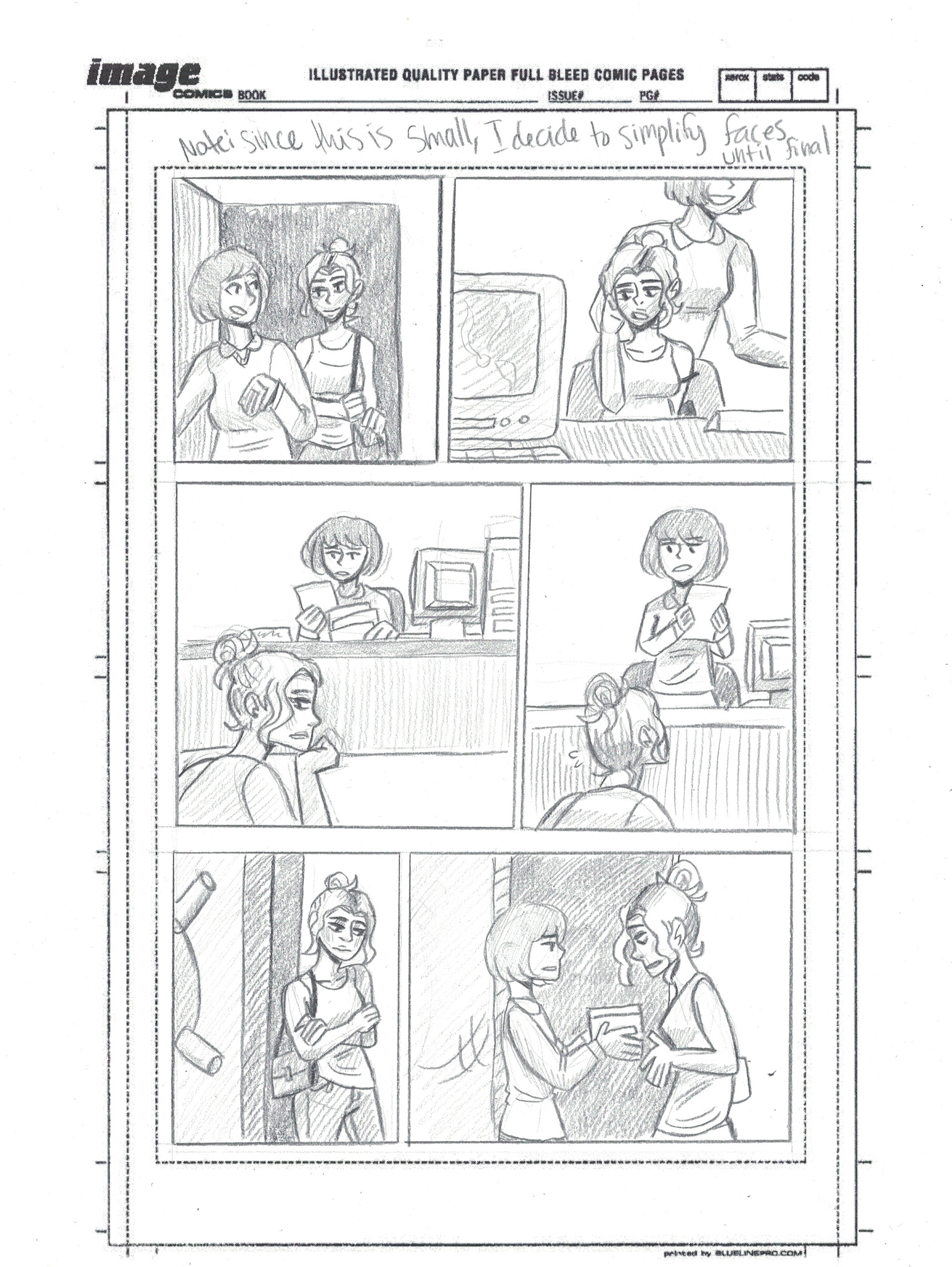 Mimic: comic book penciling