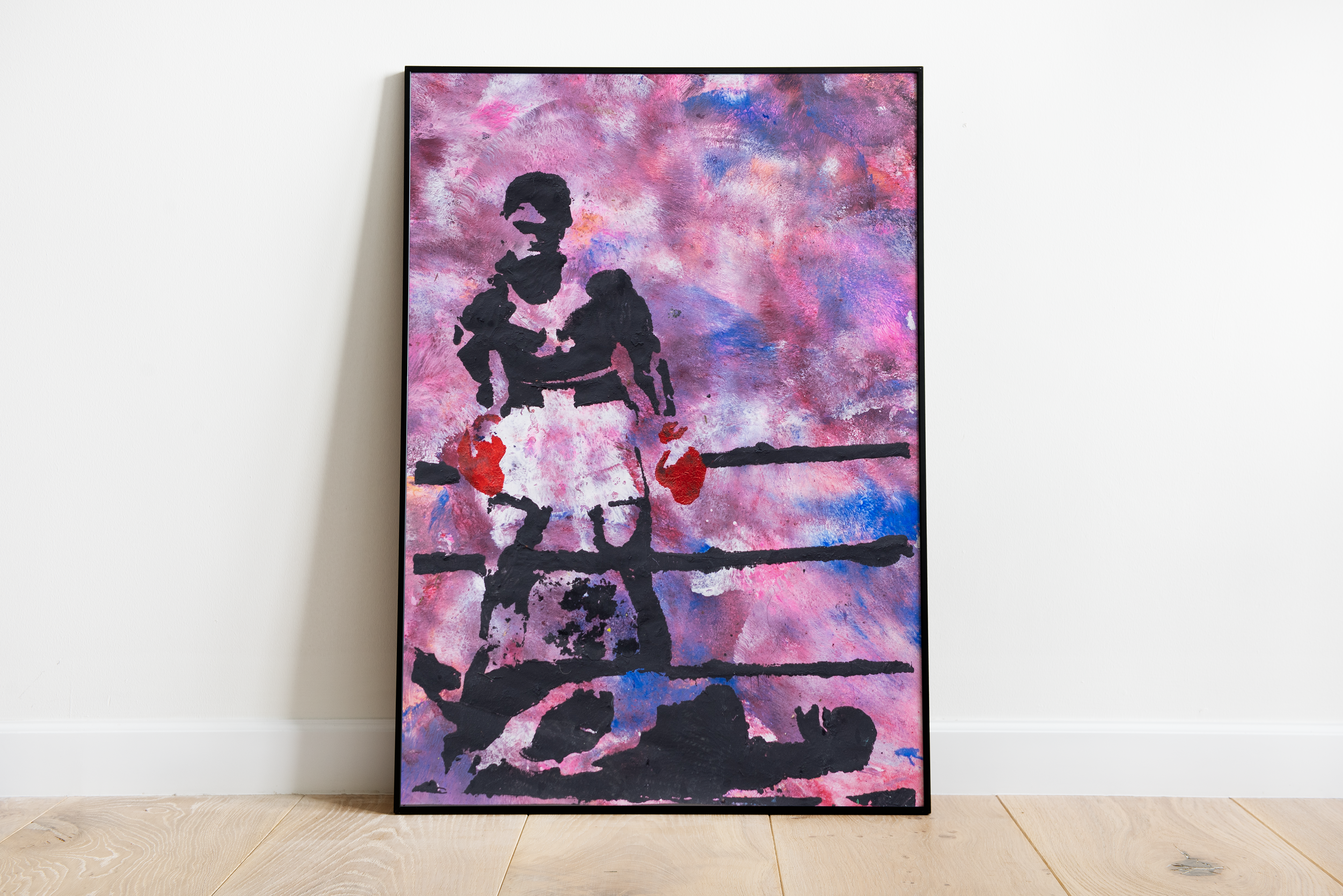 Muhammad Ali: Acrylic Paint Red, White and Blue