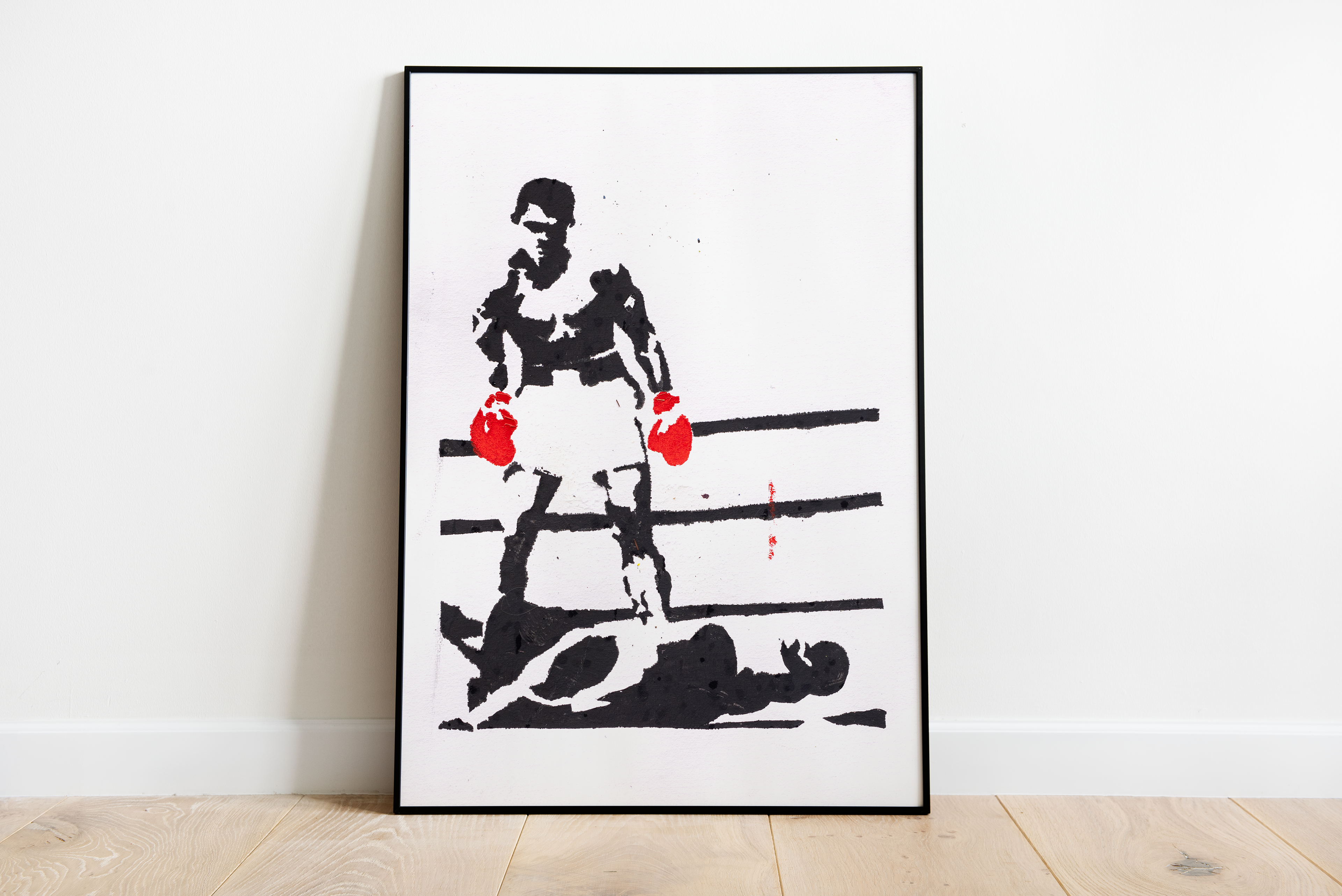 Muhammad Ali: Acrylic paint