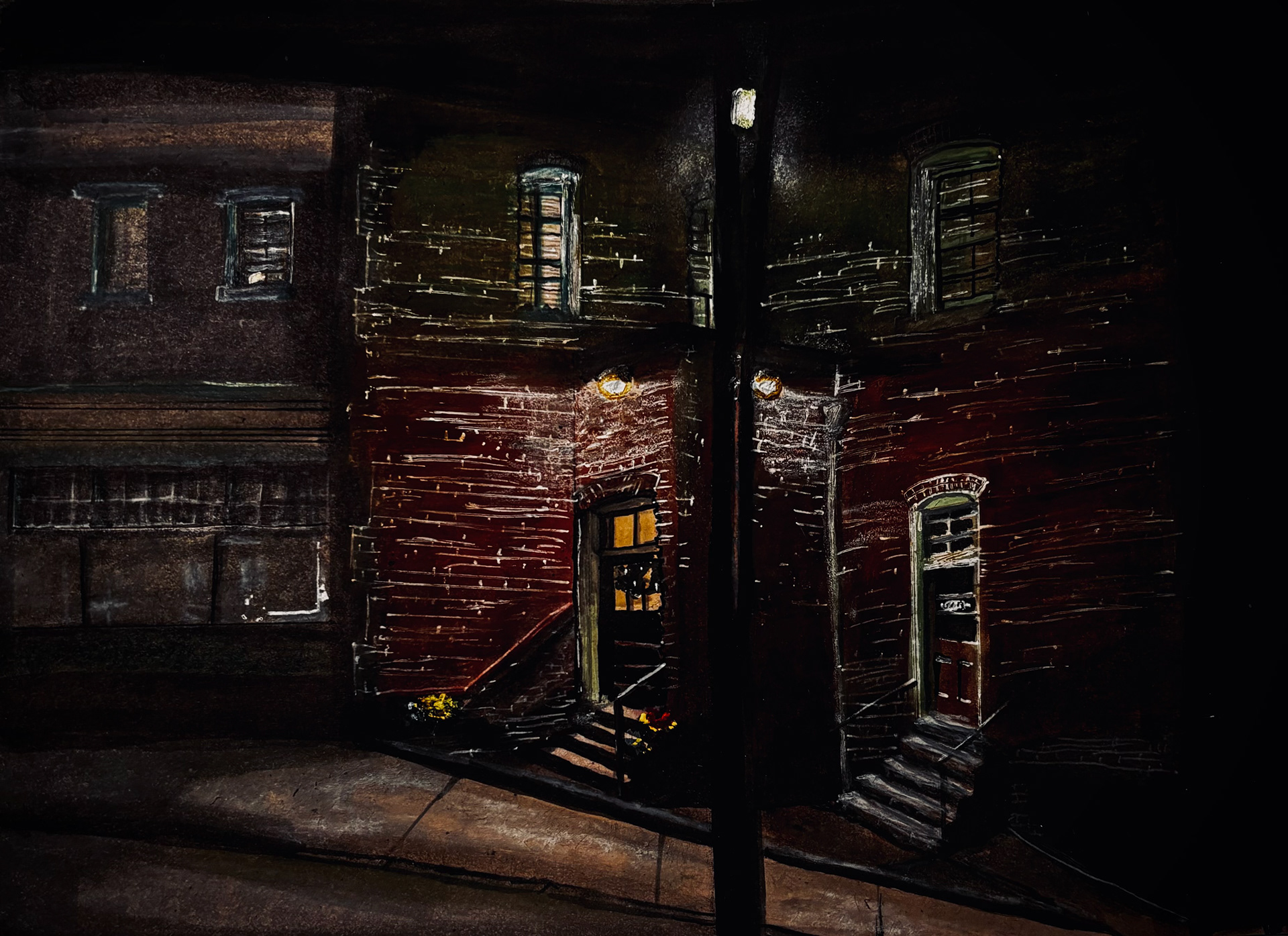 Color Hand painted Rendering, Gouache, February 2024