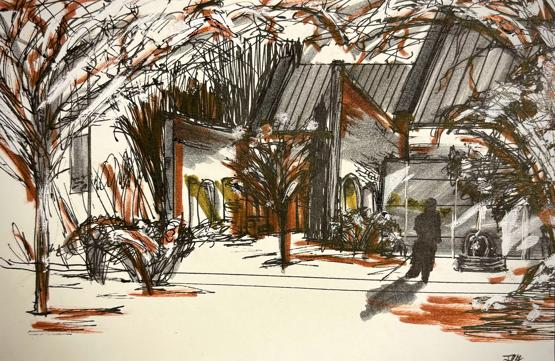UNCSA Performance Place, Mixed Media, April 24
