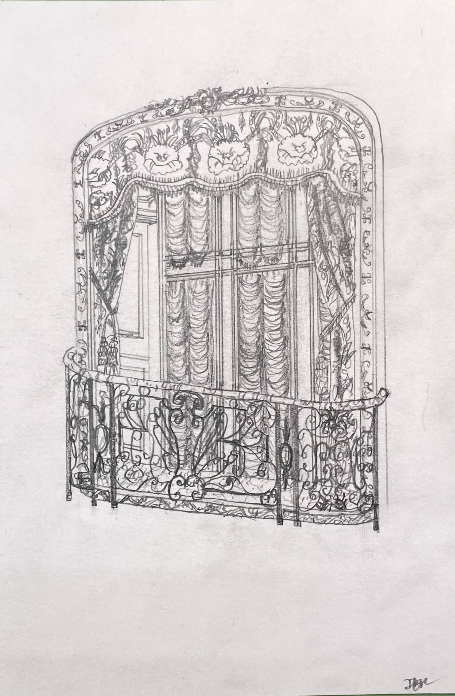 Biltmore Sketch, Graphite. Dec 2021