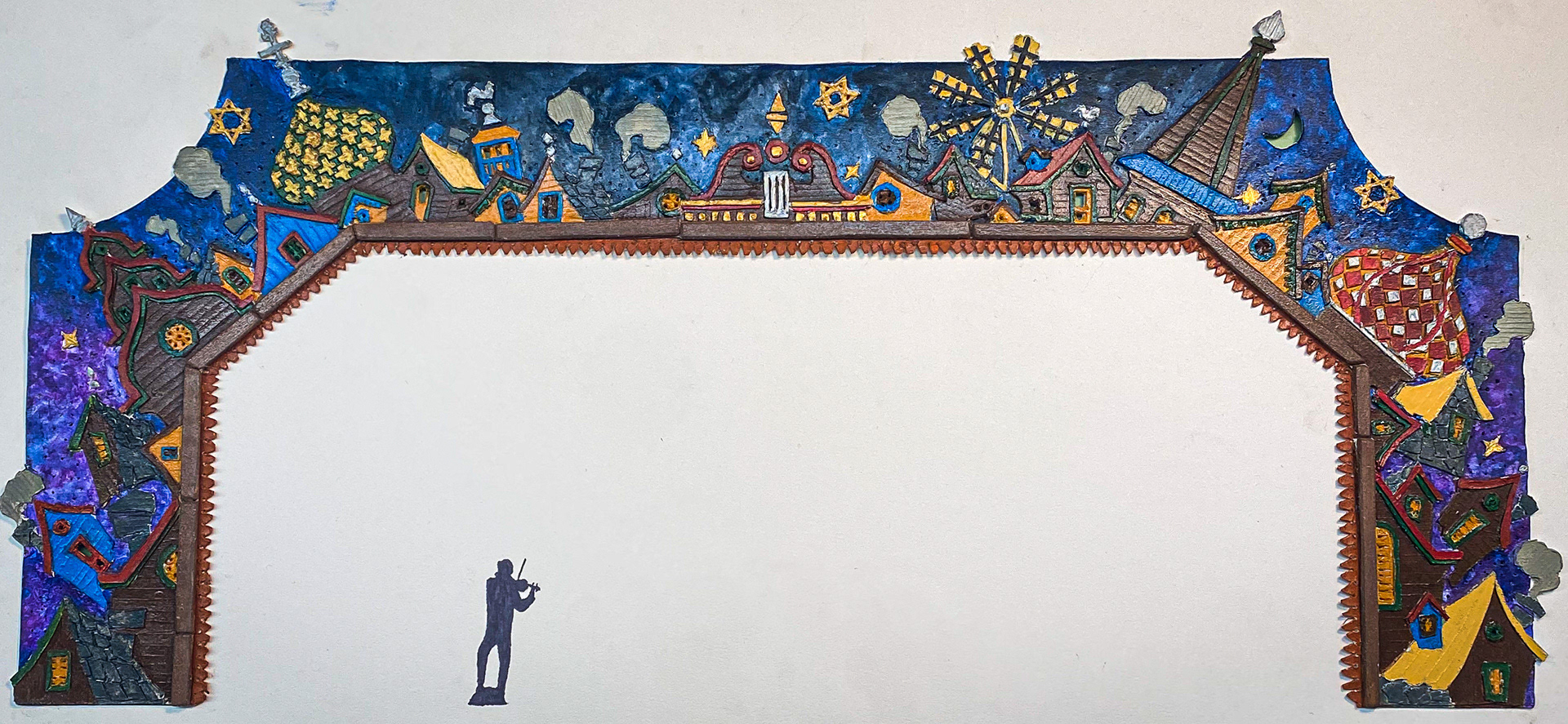 Fiddler On The Roof Portal Designed by: Eduardo Sicango Built and painted by: Jennifer Kroon-Nelson Scale: 1/4"=1'0"