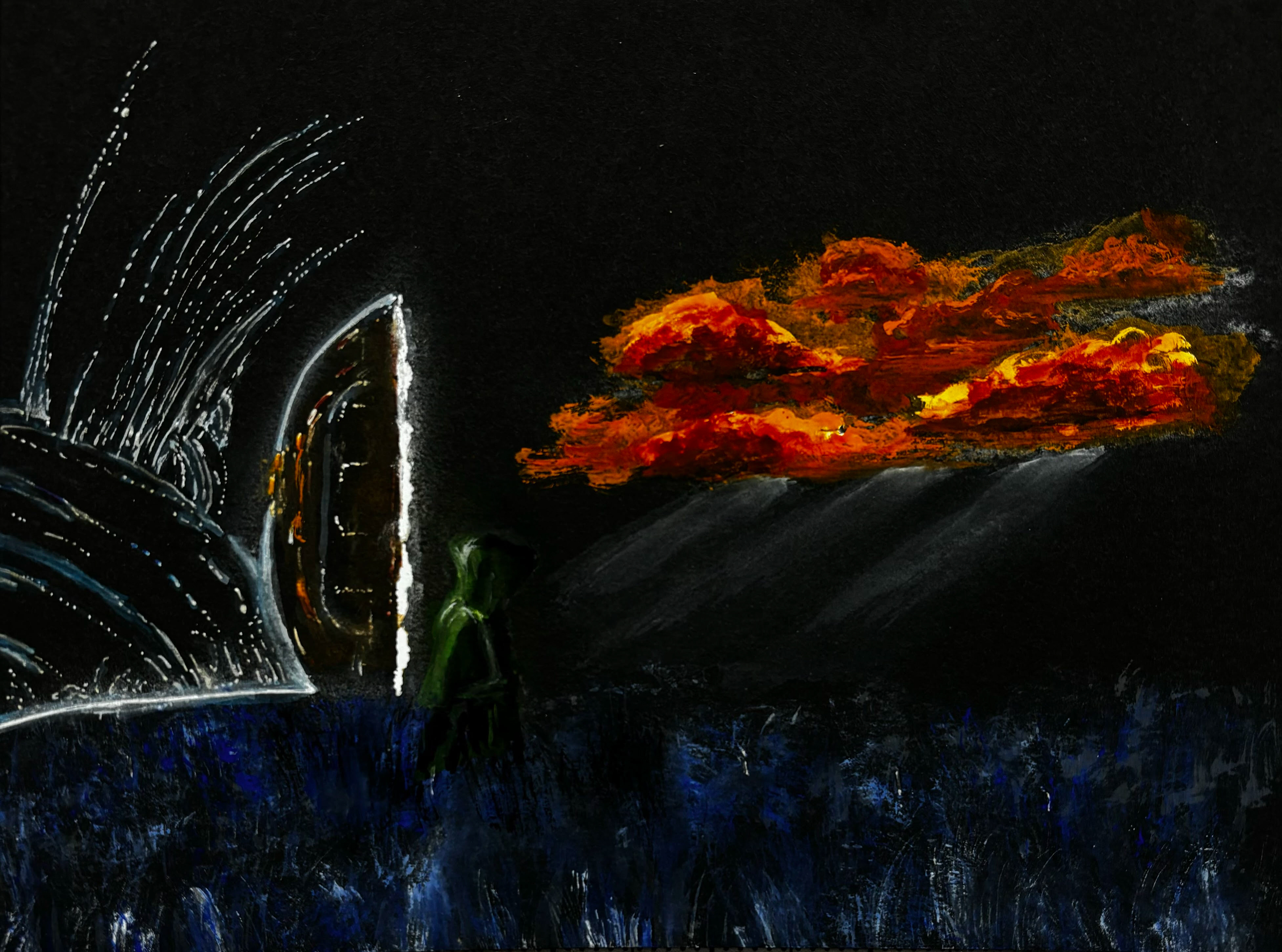 Gouache Hand Painted Rendering, Jan 2024
