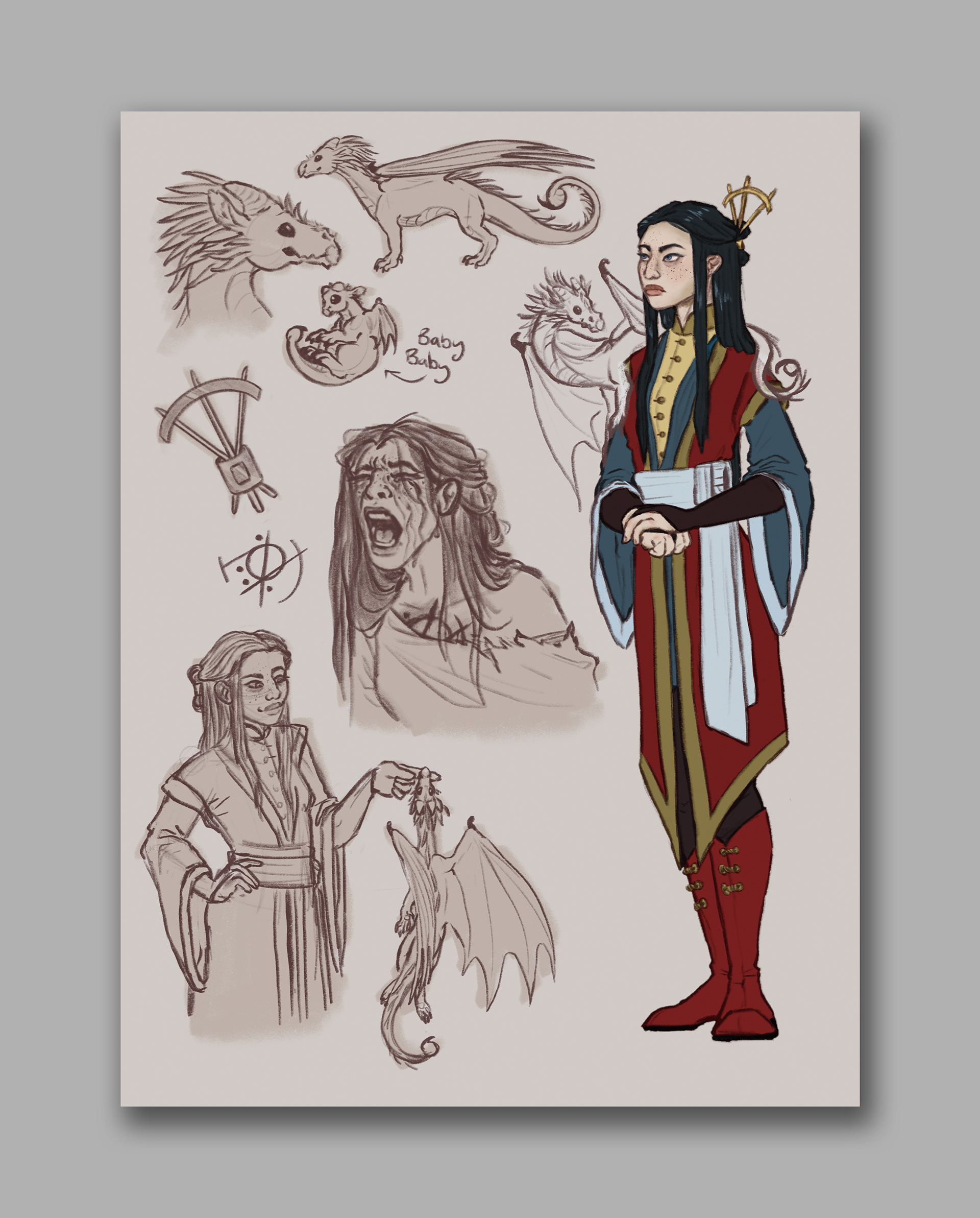 "Ione" Character Concept Sheet