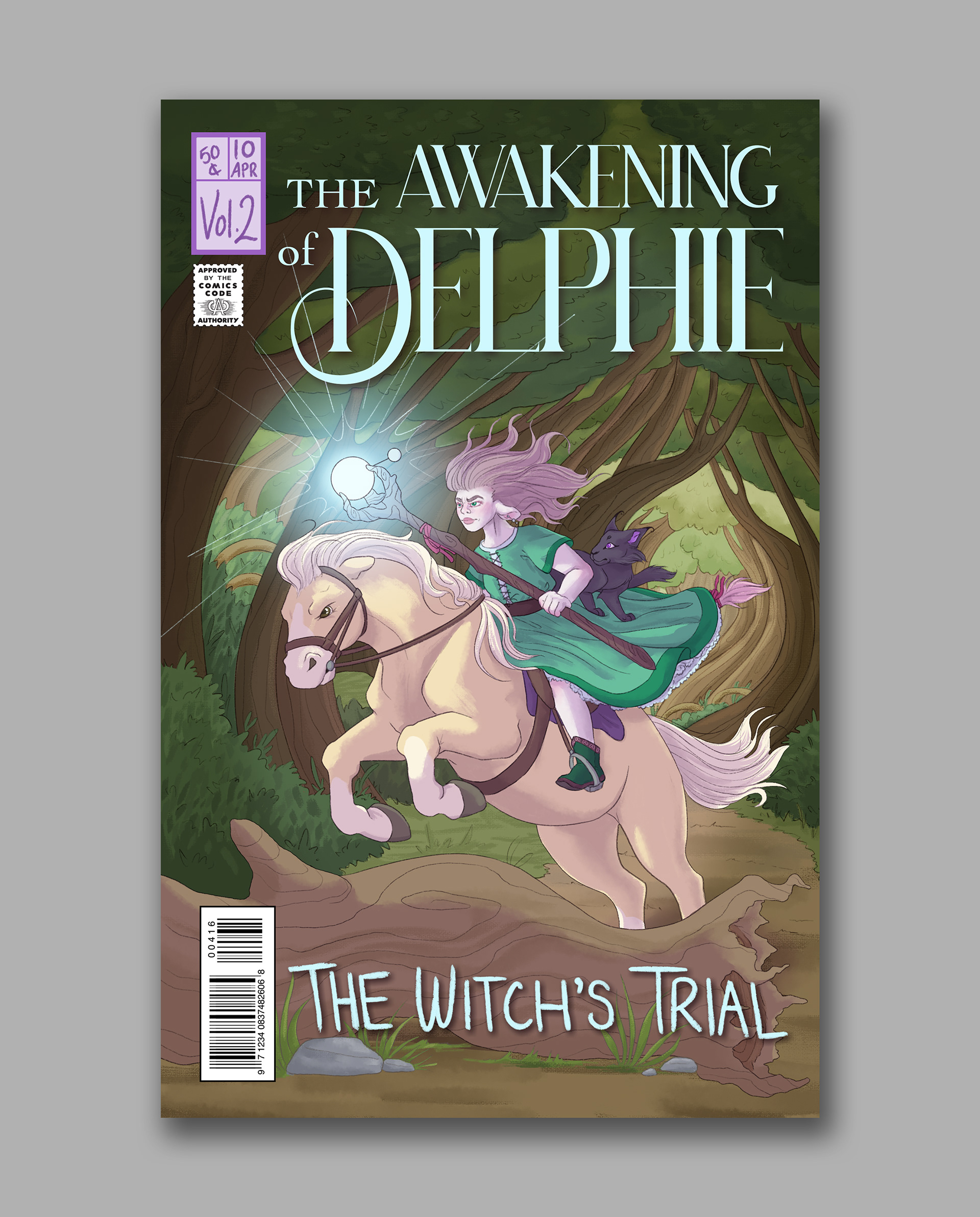 "The Awakening of Delphie" Comic Cover