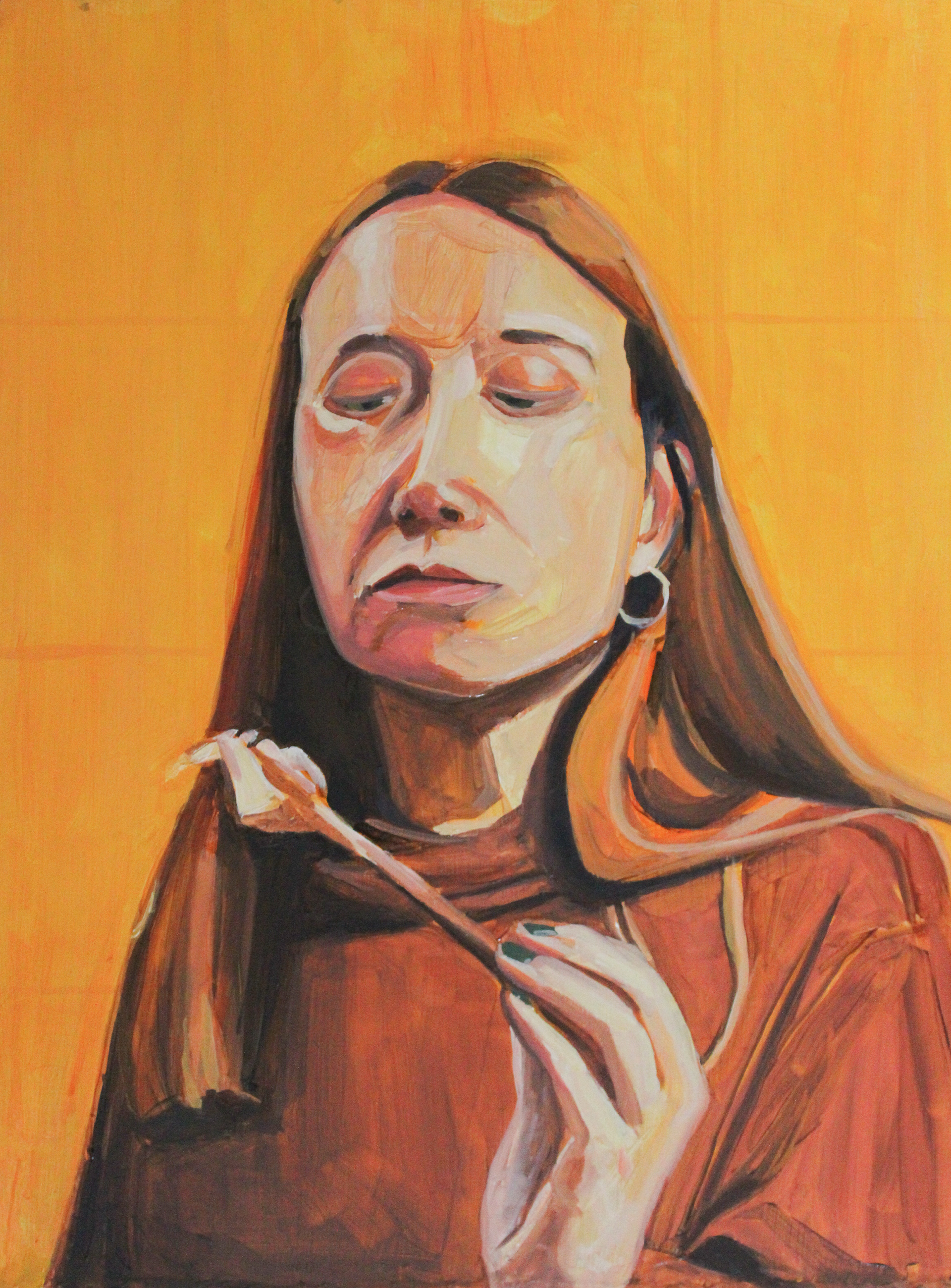 Thanksgiving 2, oil on wood panel, 12" x 16"