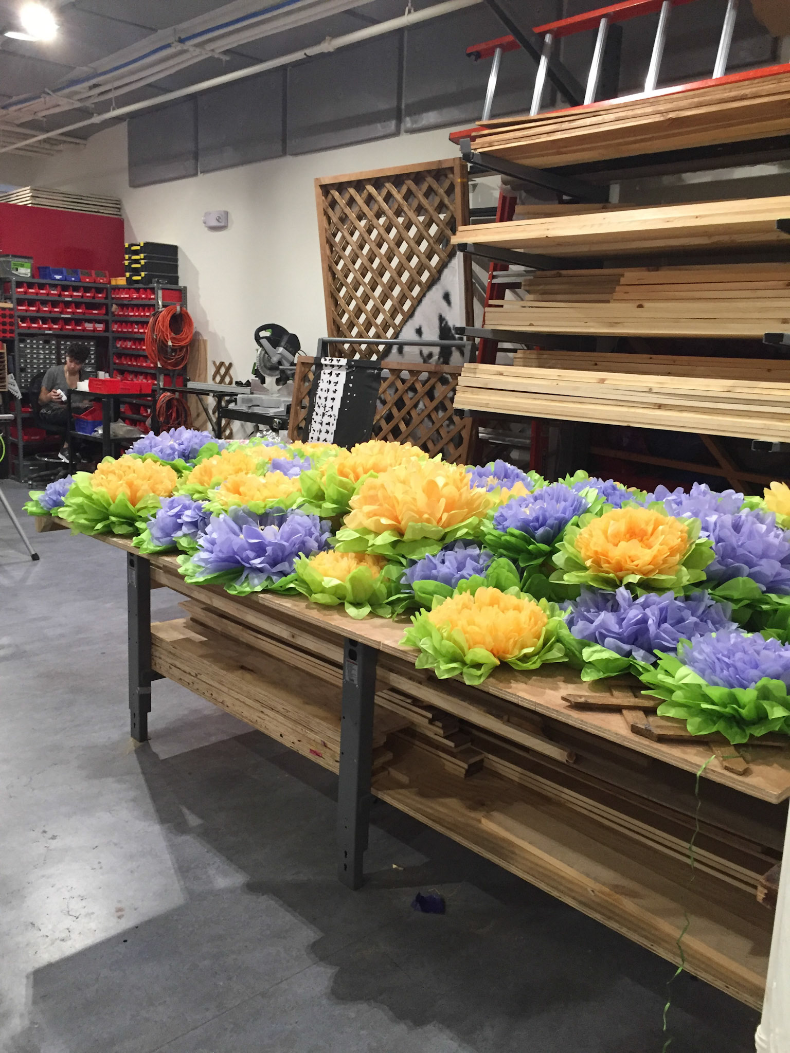 PAPER FLOWERS GROUPED