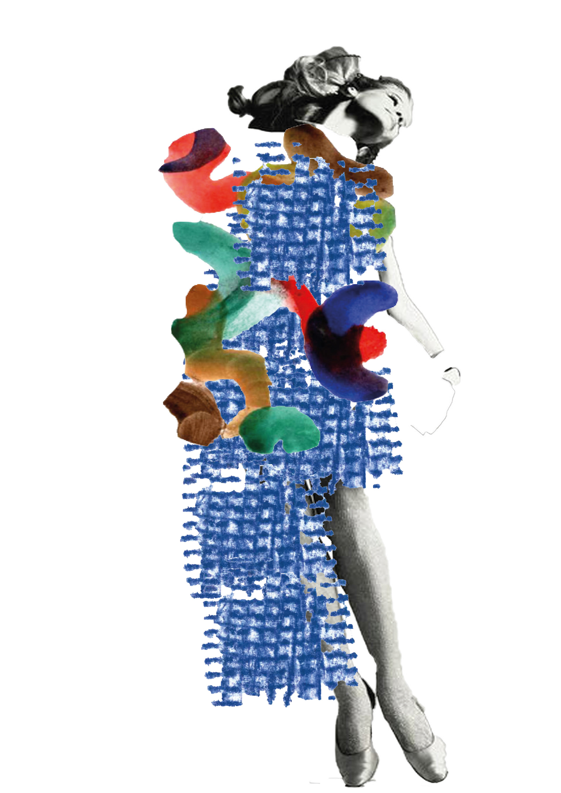chalk, watercolor and photoshop