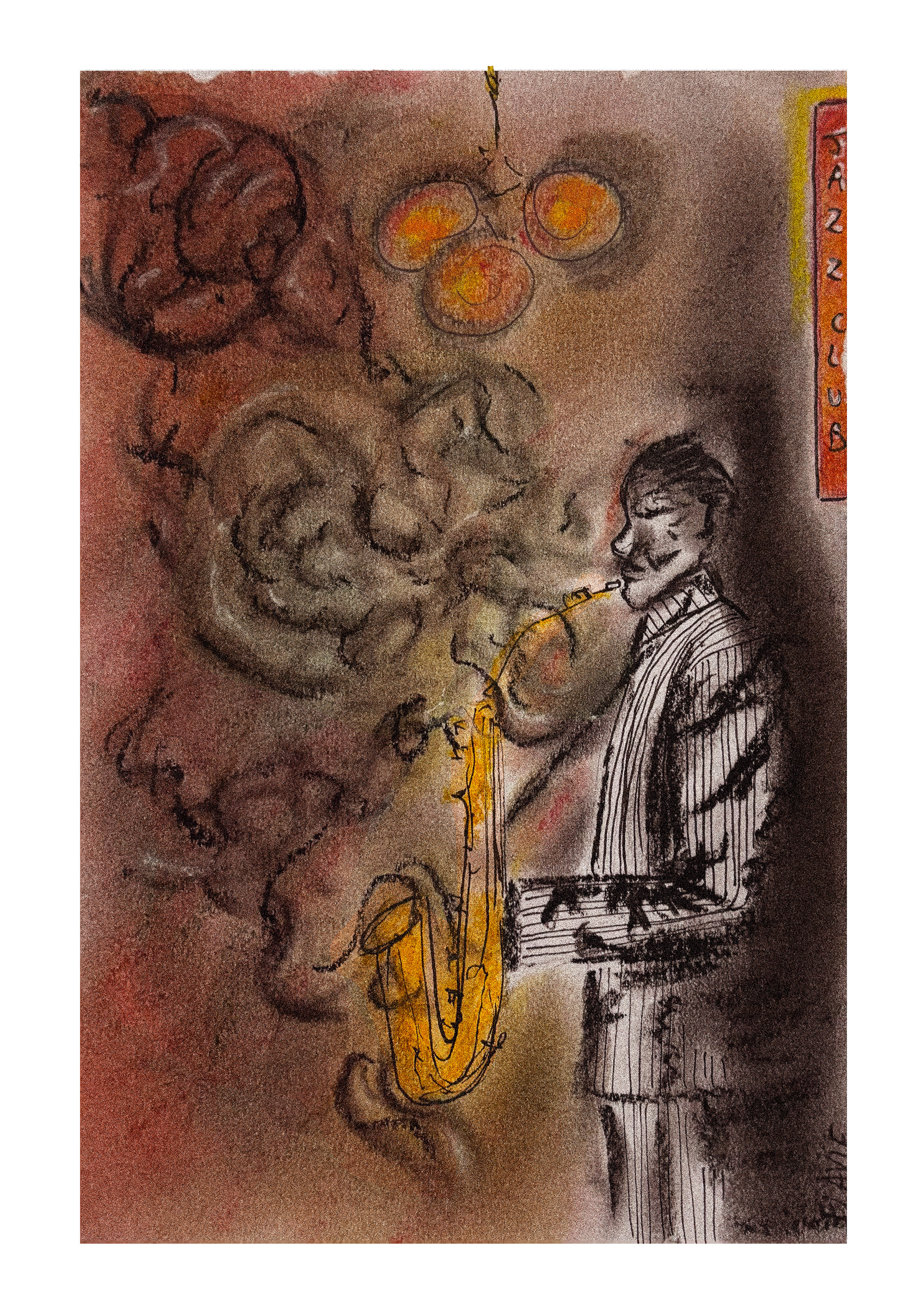 chalk and ink