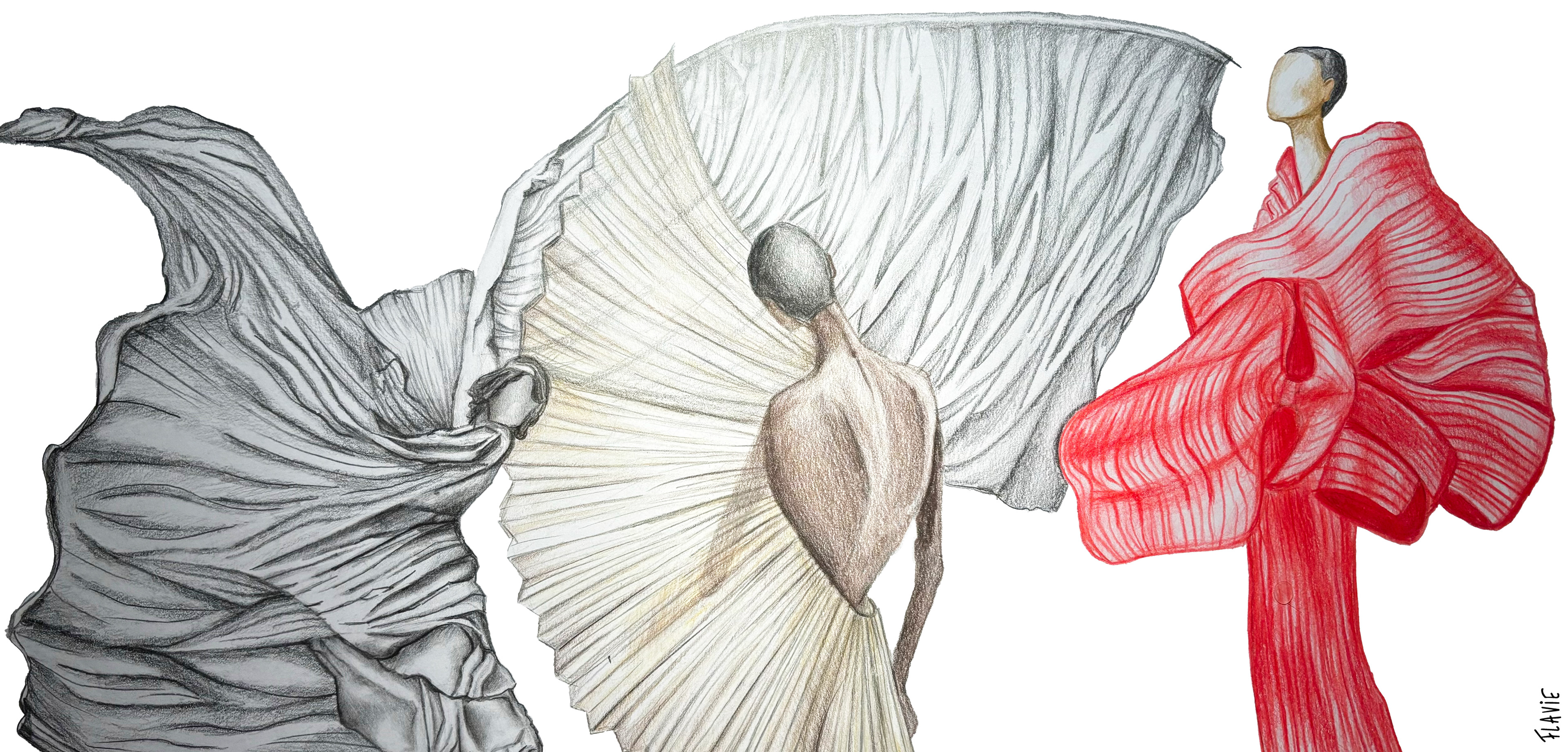 colored pencils. Credit : Loïe Fuller, Gavin Goodman, Pinterest