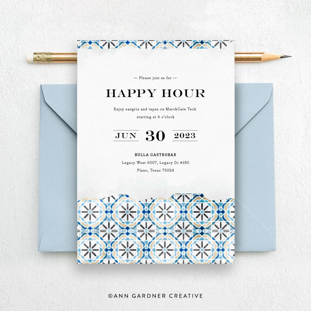 Rustic Tiles invitations