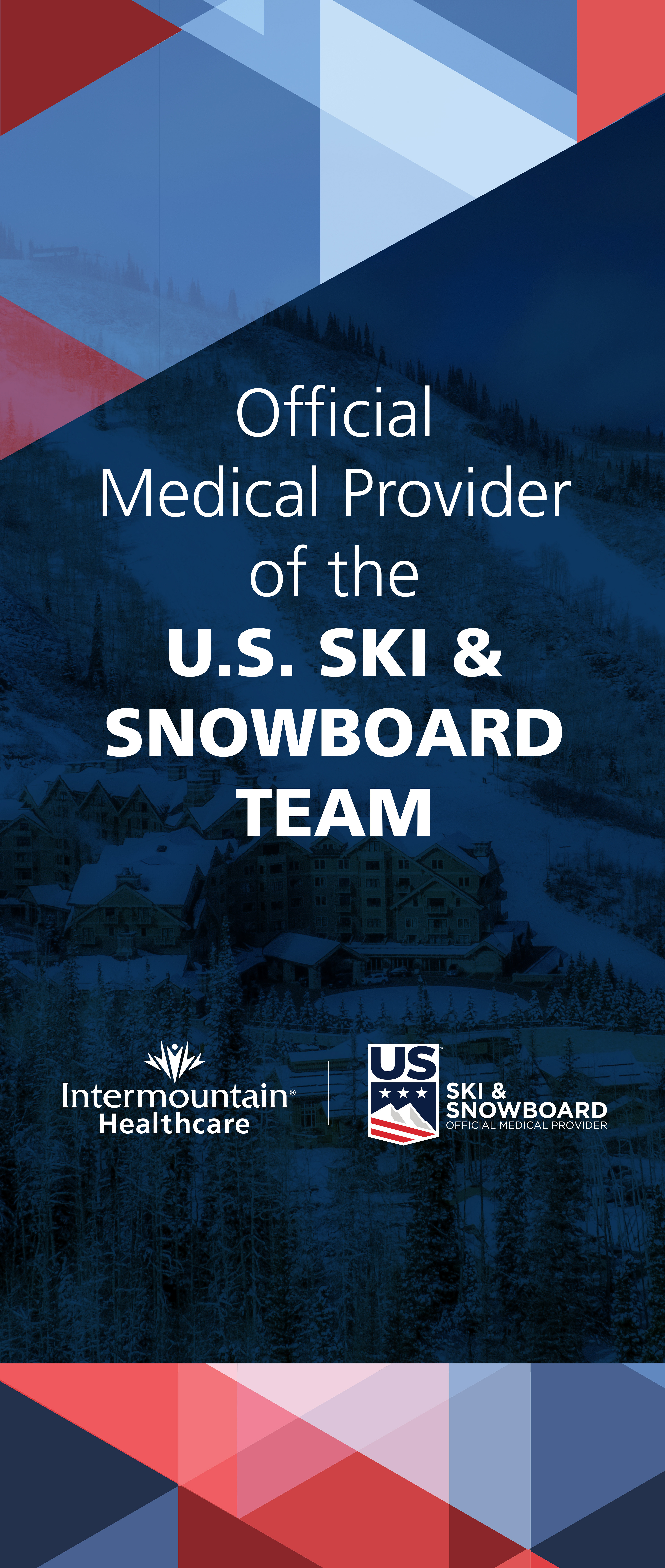 2020 Freestyle Ski and Snowboard Event pull up banner