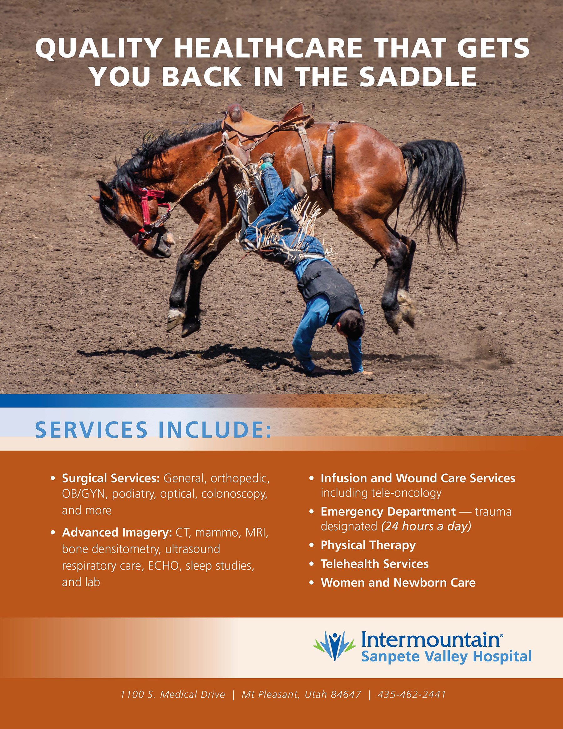 Intermountain Sanpete Valley Hospital County Fair program ad