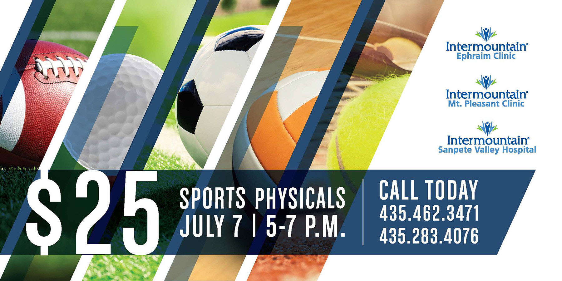 Intermountain Sanpete Valley Hospital Sports Physical ad
