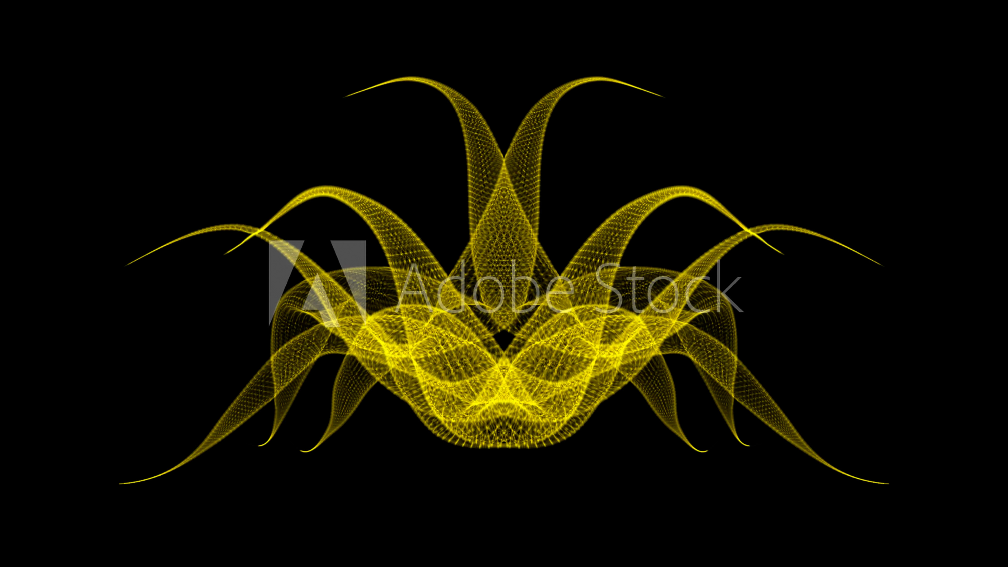 Abstract yellow grass on black background.